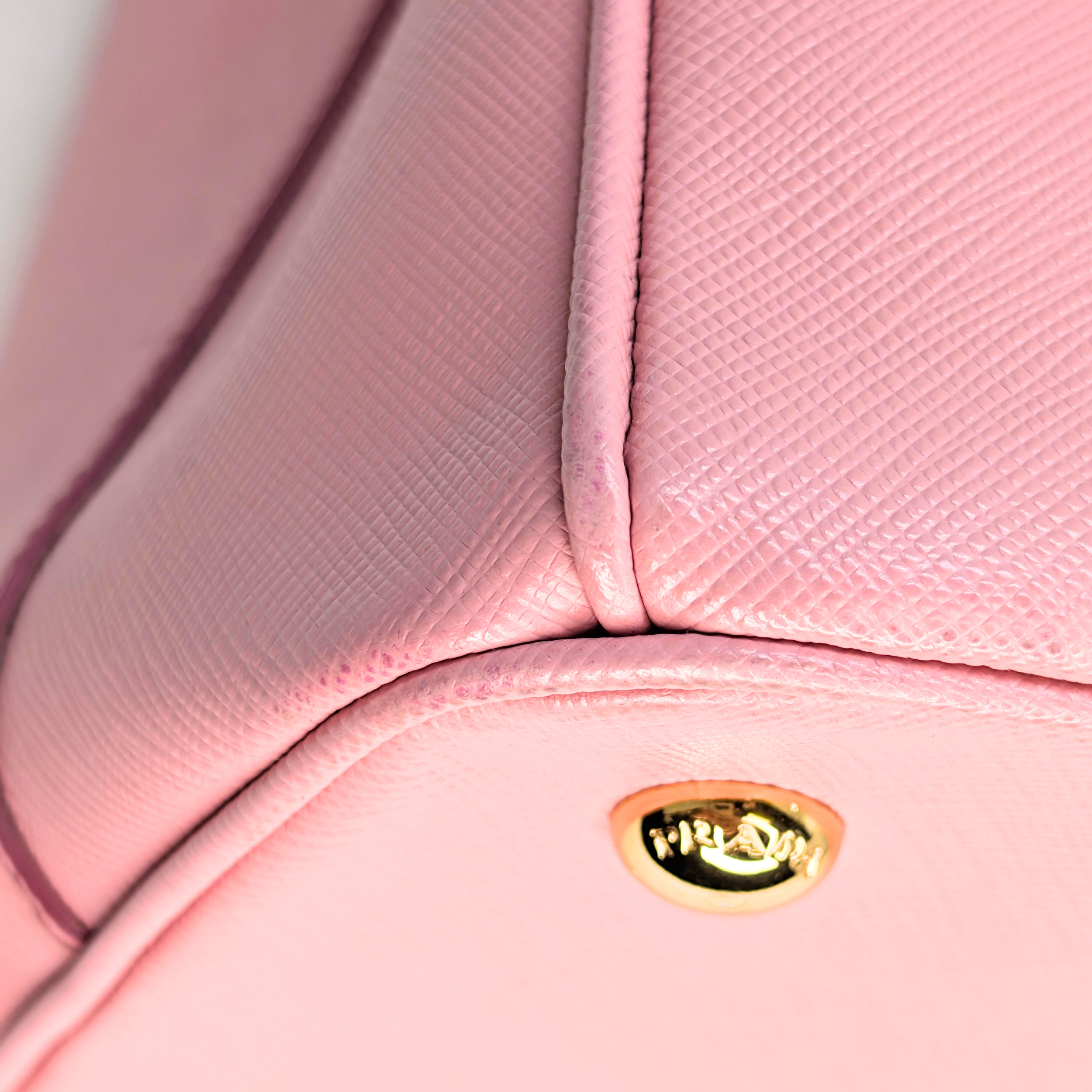 Prada Galleria Saffiano Leather Tote Pink