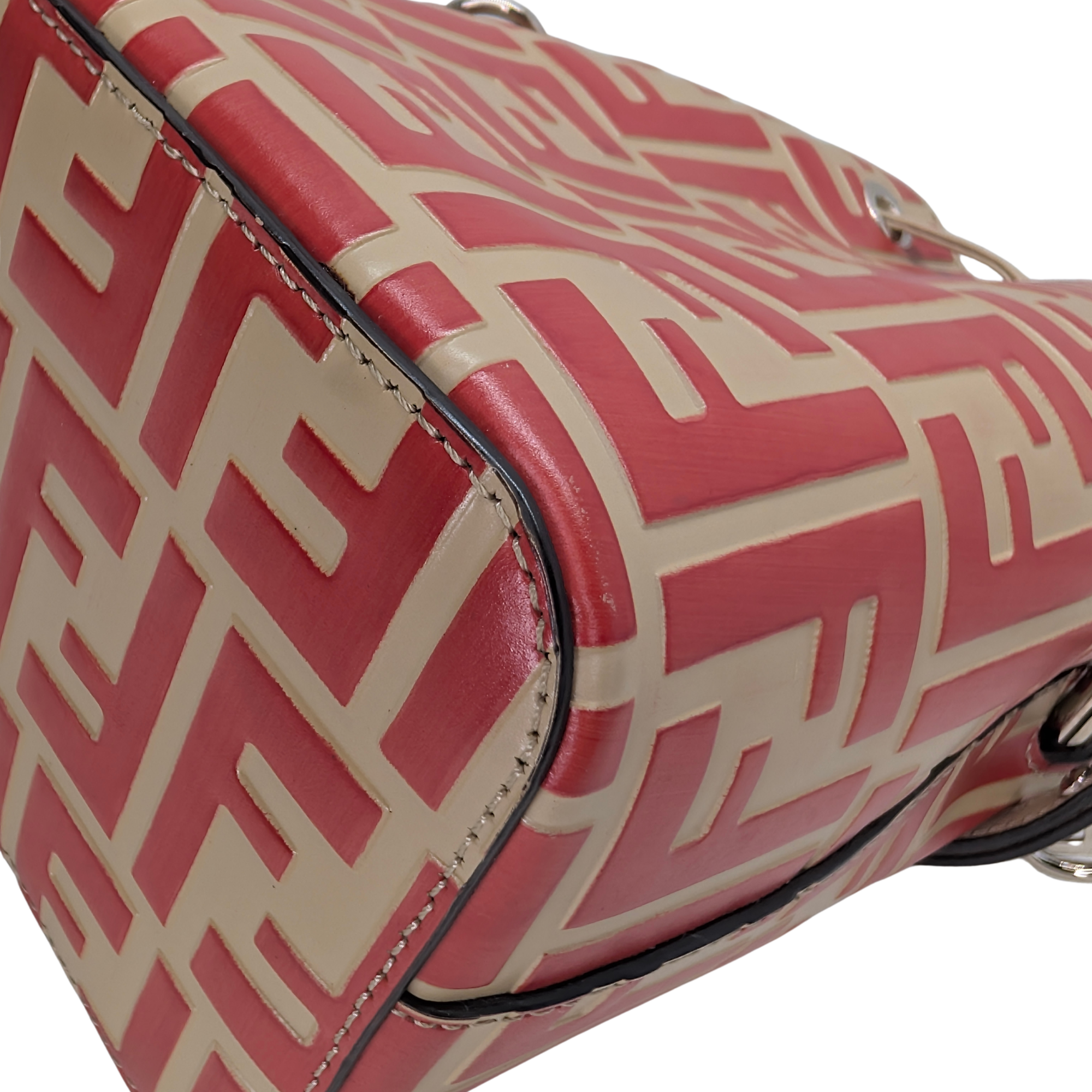 Fendi Mon Tresor Bucket Bag Red