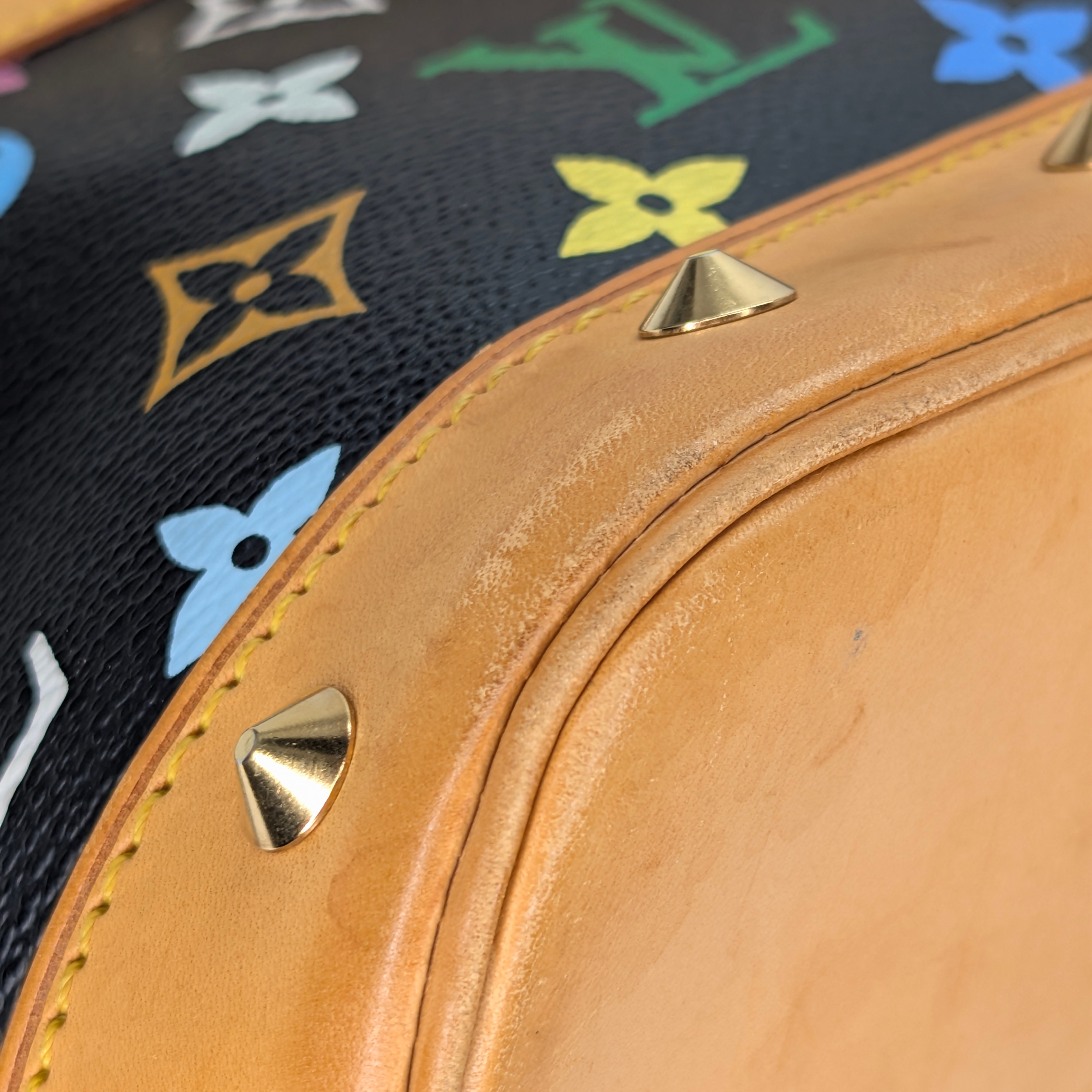 Louis Vuitton Takashi Murakami Alma PM Bag Black Monogram Multicolour