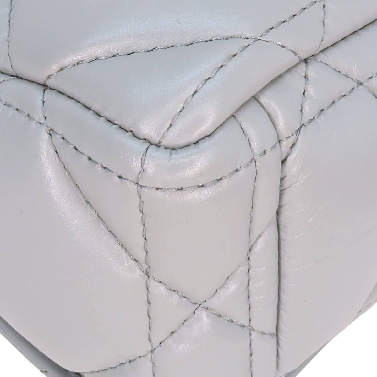 Christian Dior Small Caro Calfskin Bag Grey