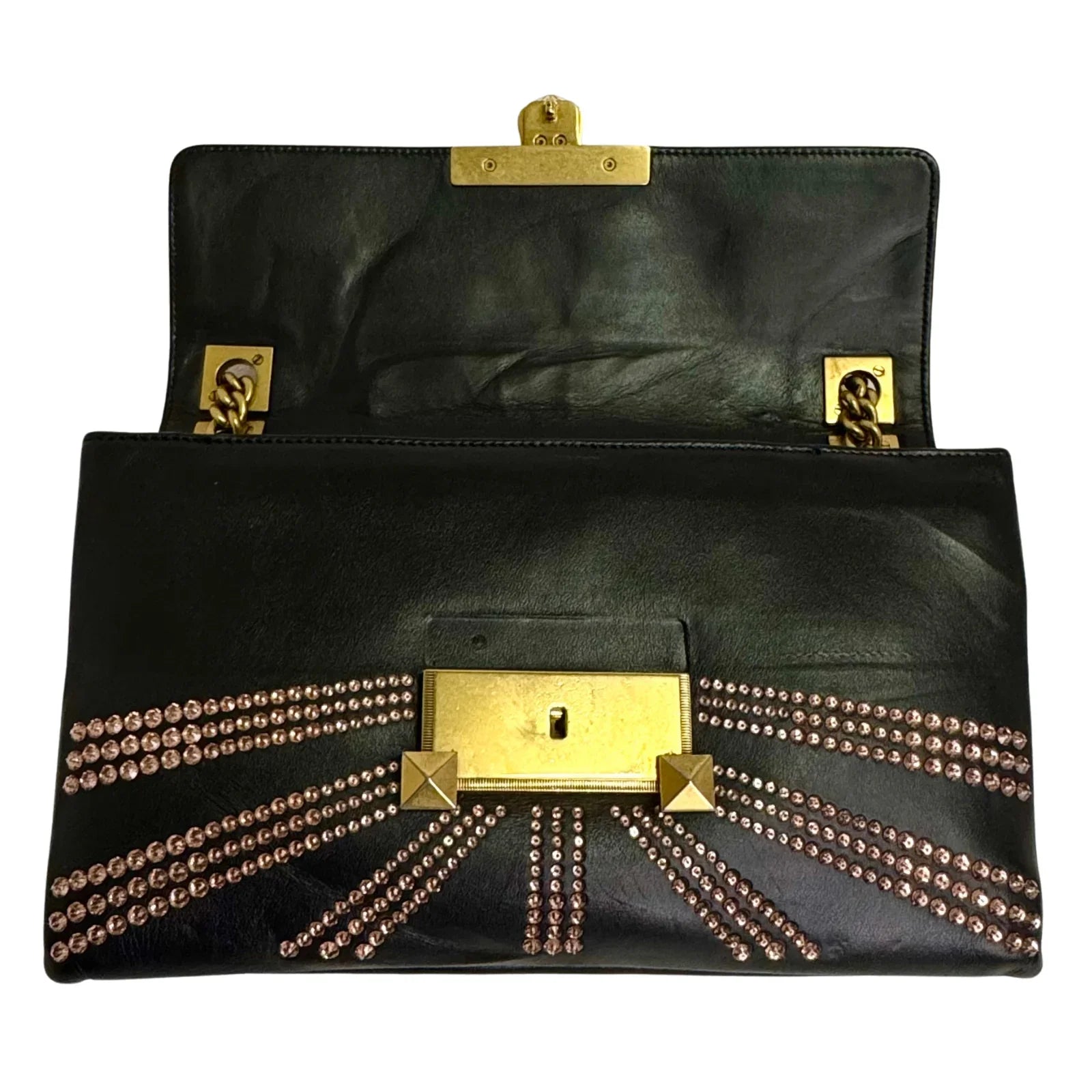 Gucci Osiride Future Embellished Leather Bag Black - Lost Designer