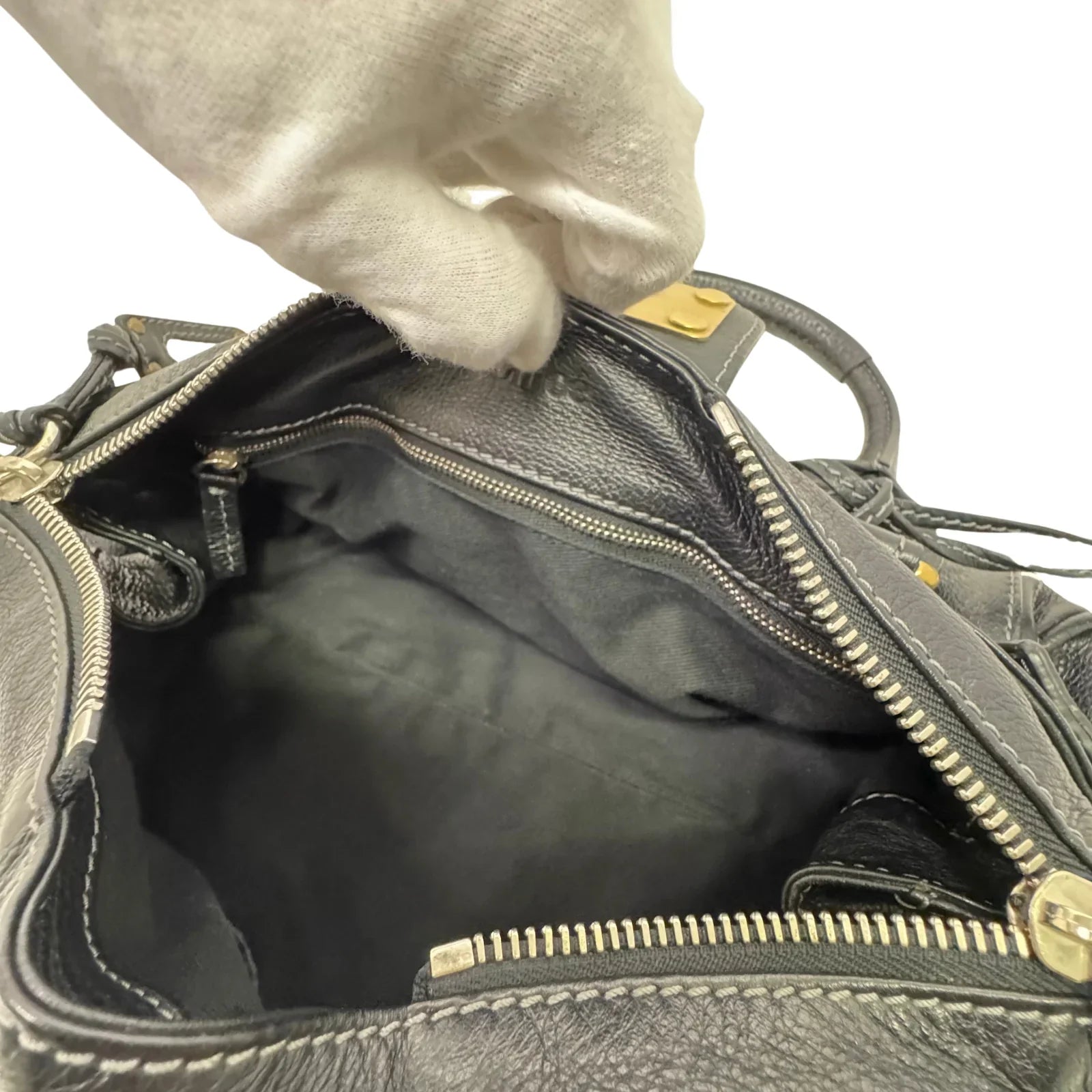 Chloe Paddington Leather Bag Black - Lost Designer