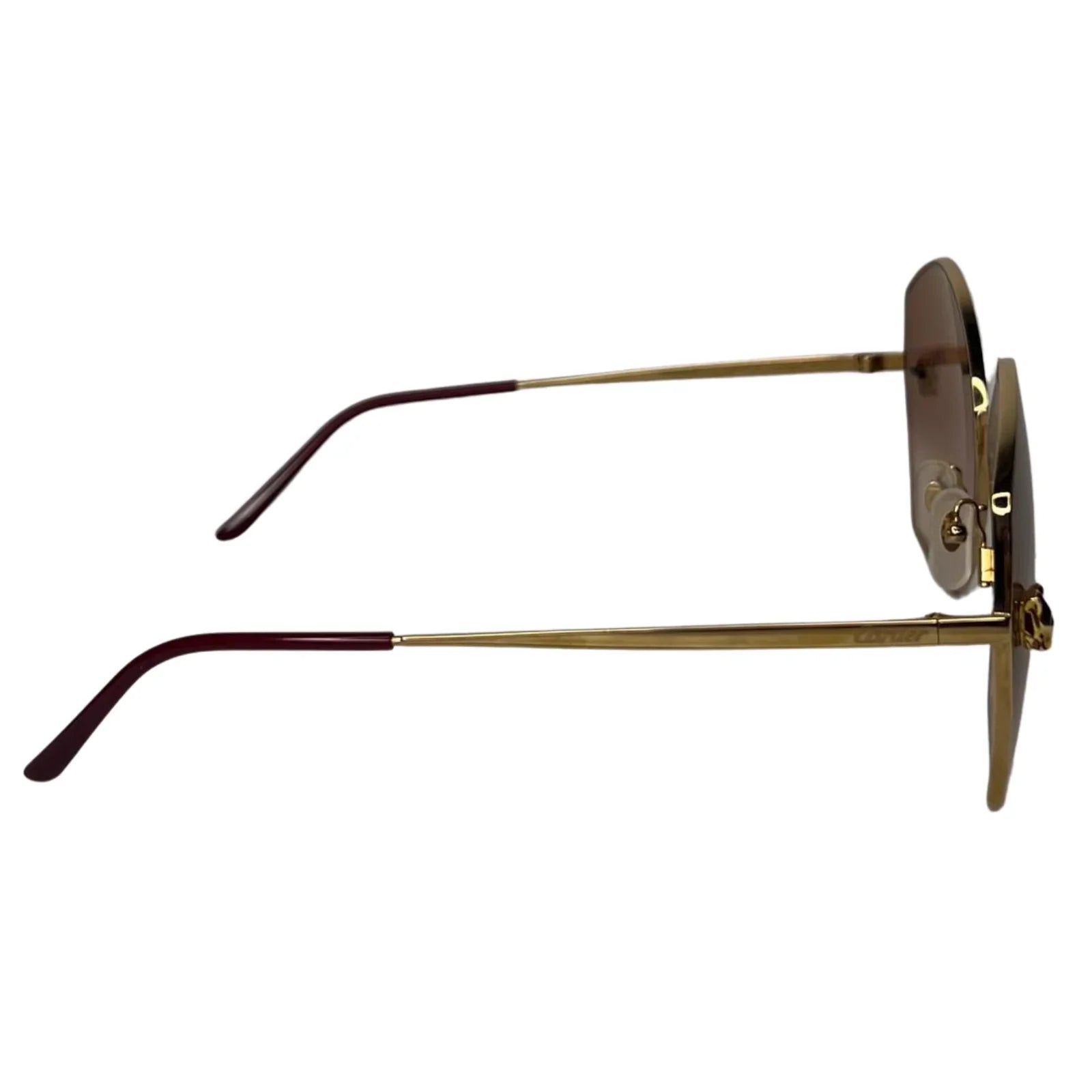Cartier Panthère de Cartier Sunglasses – Gold / Brown Gradient - Lost Designer