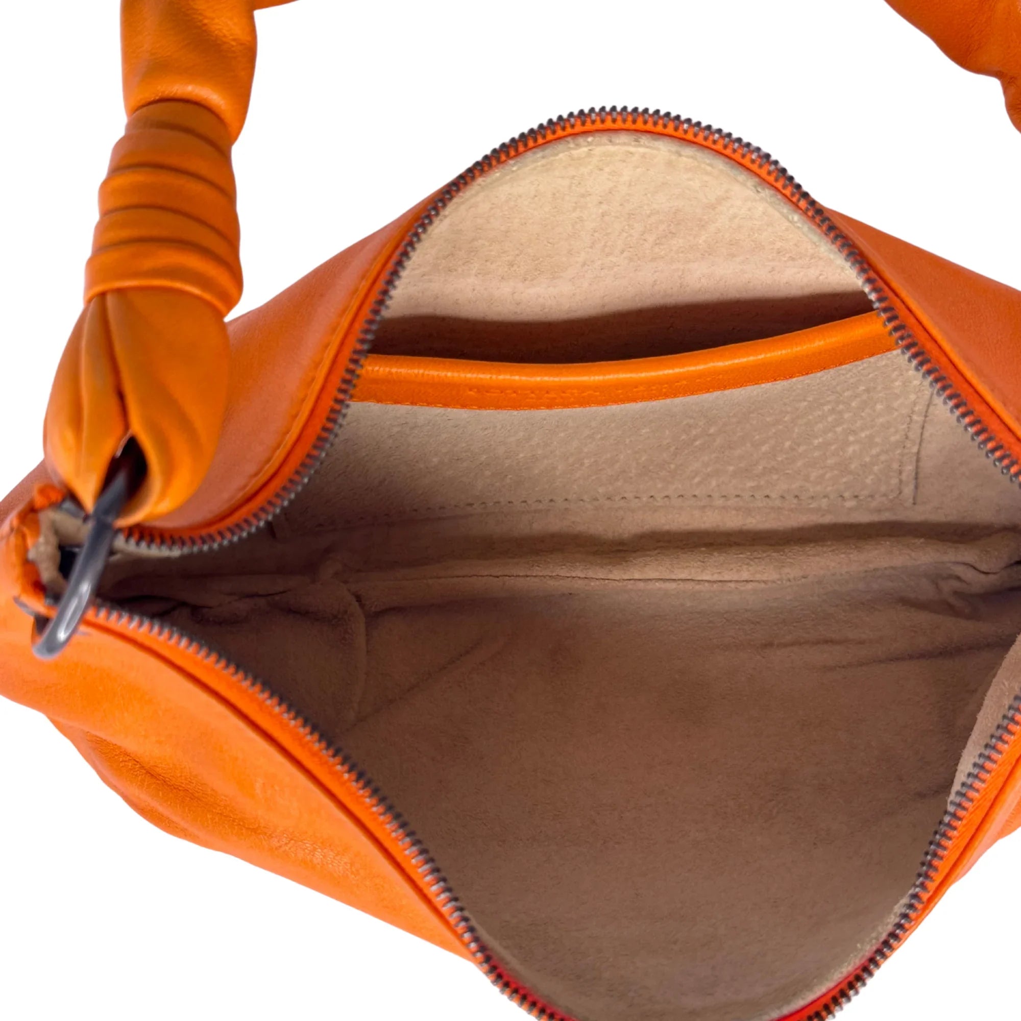 Bottega Veneta Orange Leather Mini Handbag - Lost Designer