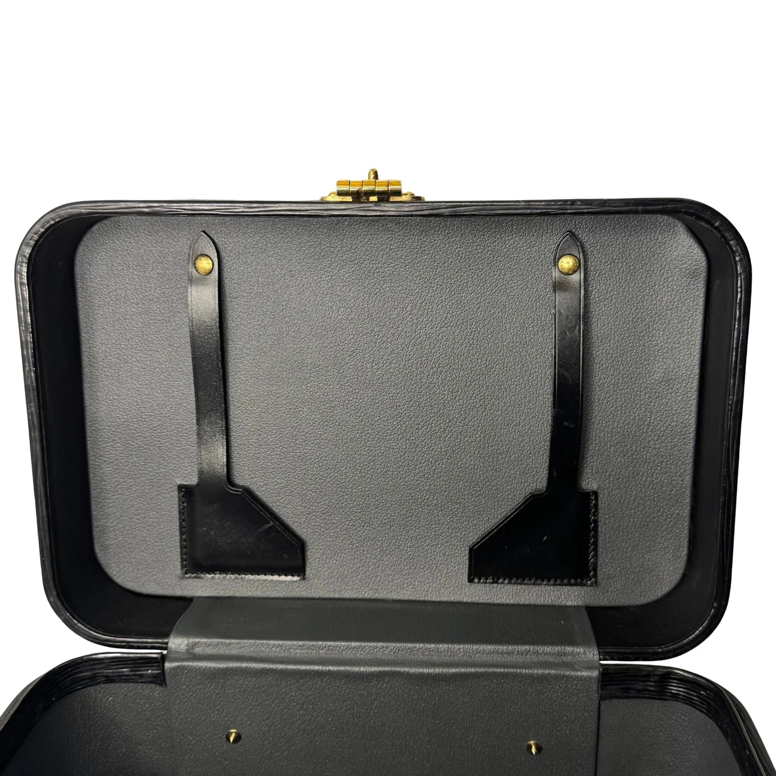 Louis Vuitton Black Epi Leather Train Case Luggage bag Black - Lost Designer