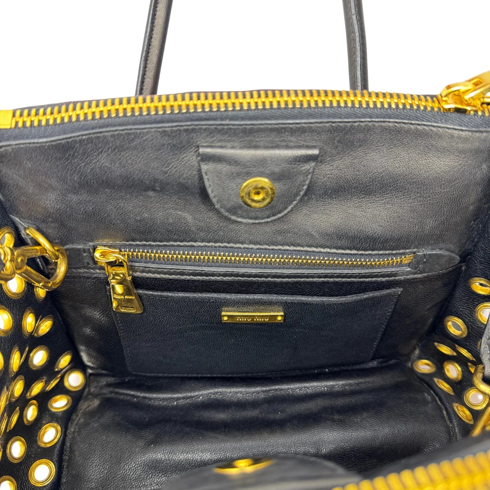 Miu Miu Nappa Biker Bicolor Quilted Leather Bag – Red & Black - Lost Designer