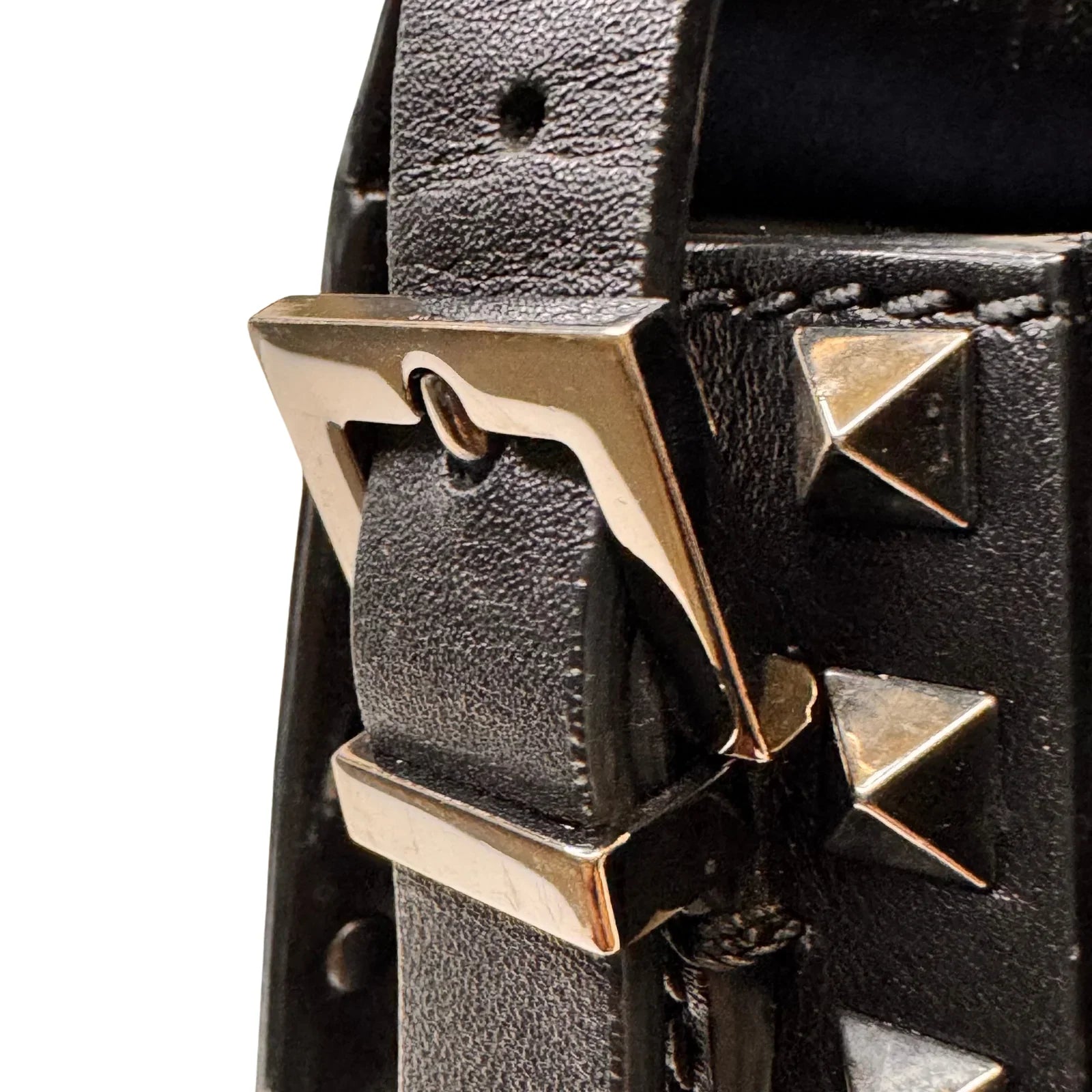 Valentino Black Leather Shoulder Bag - Lost Designer