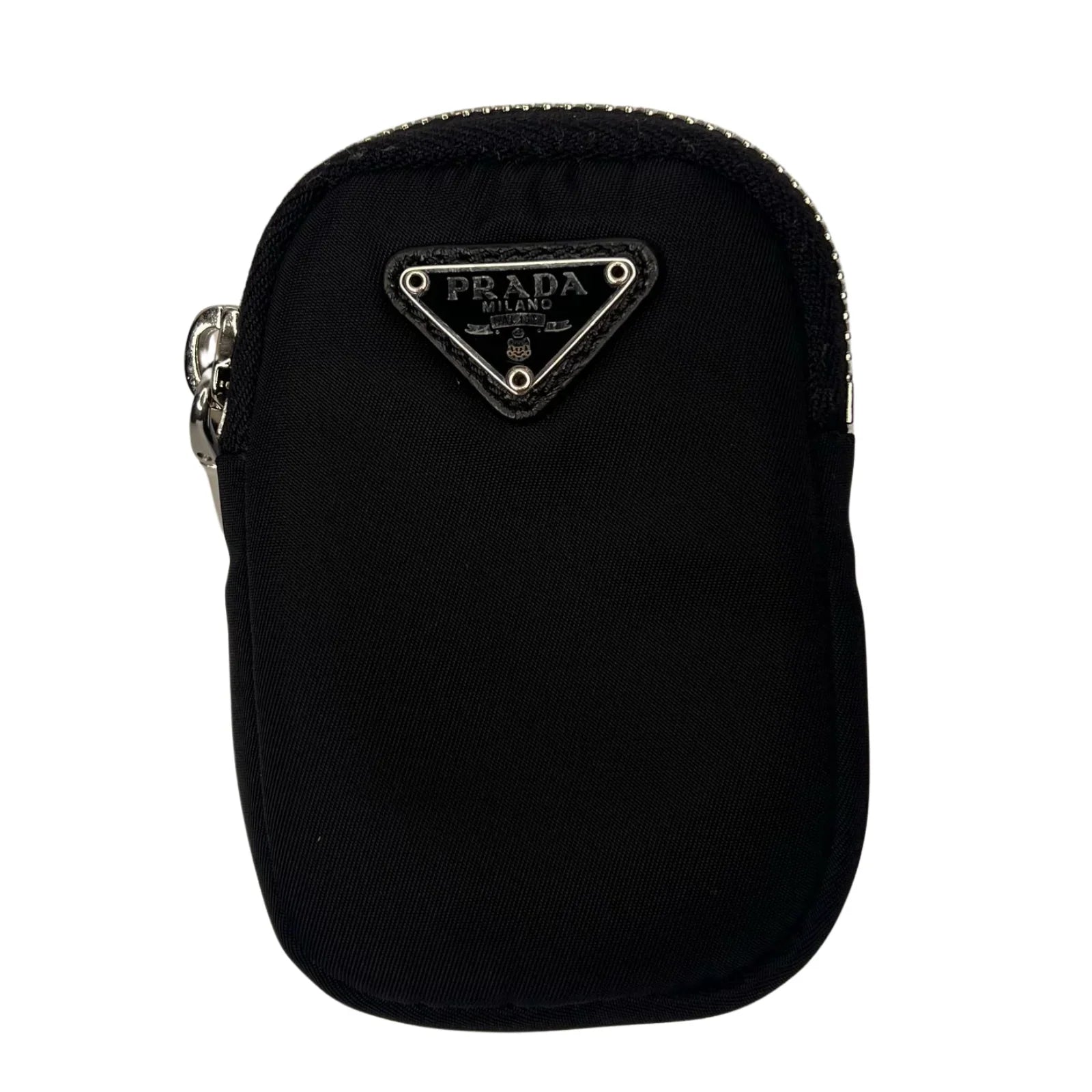 Prada Quilted Re-Nylon Crossbody Bag with Detachable Pouch Black - Lost Designer