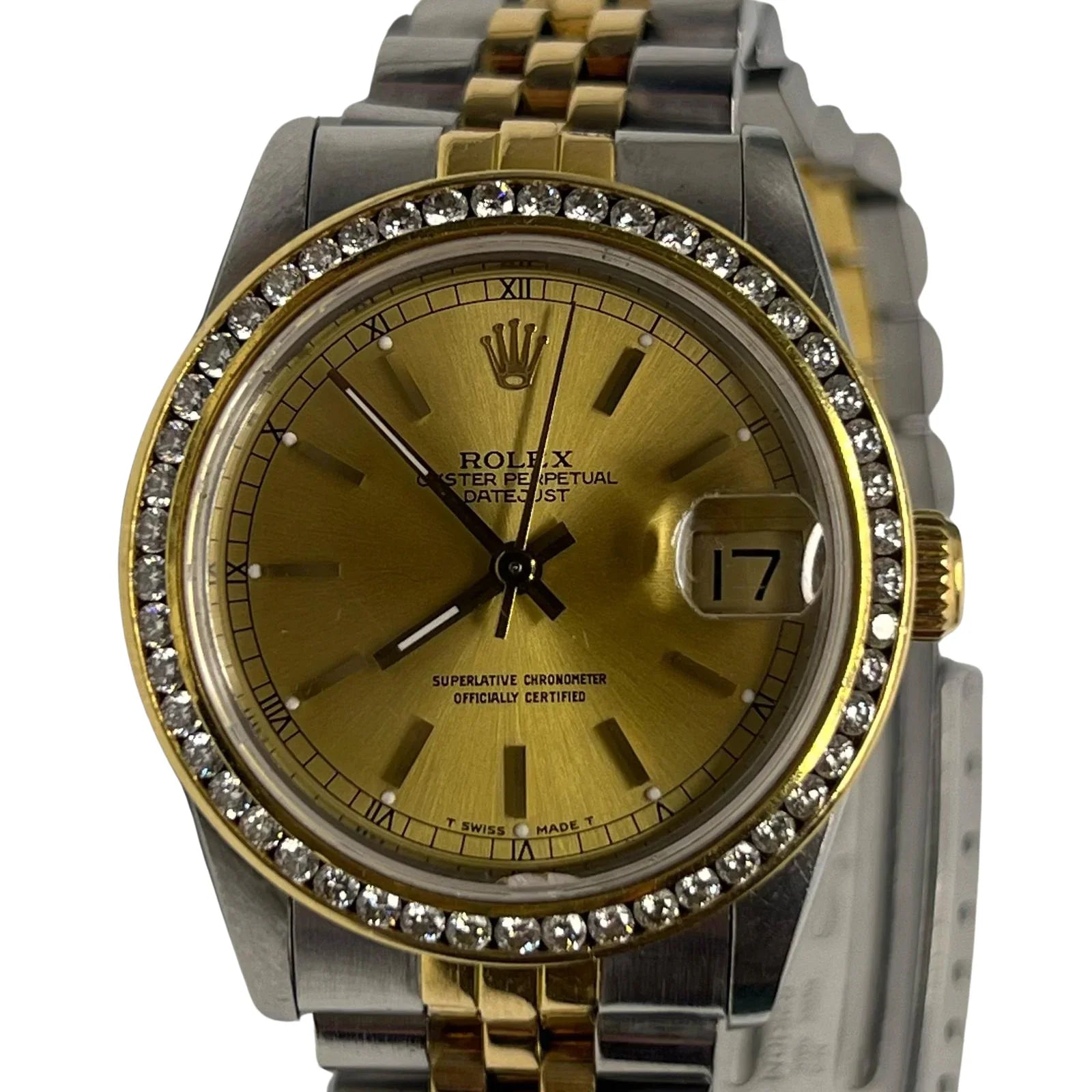 Rolex Datejust 31mm 68273 Two-Tone Diamond Bezel Champagne Dial 1988 Women's Watch - Lost Designer