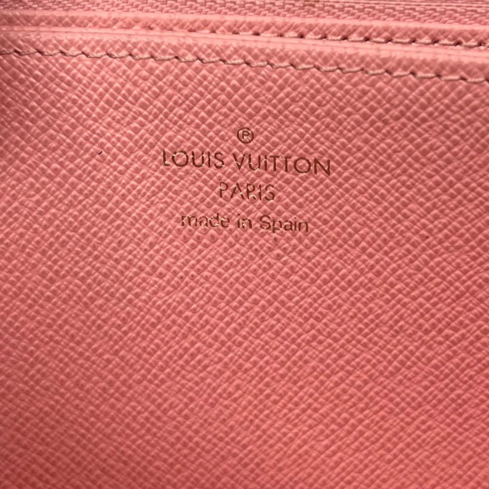 Louis Vuitton Monogram Jungle Dots Sugar Pink Poppy Zippy Clutch Wallet - Lost Designer