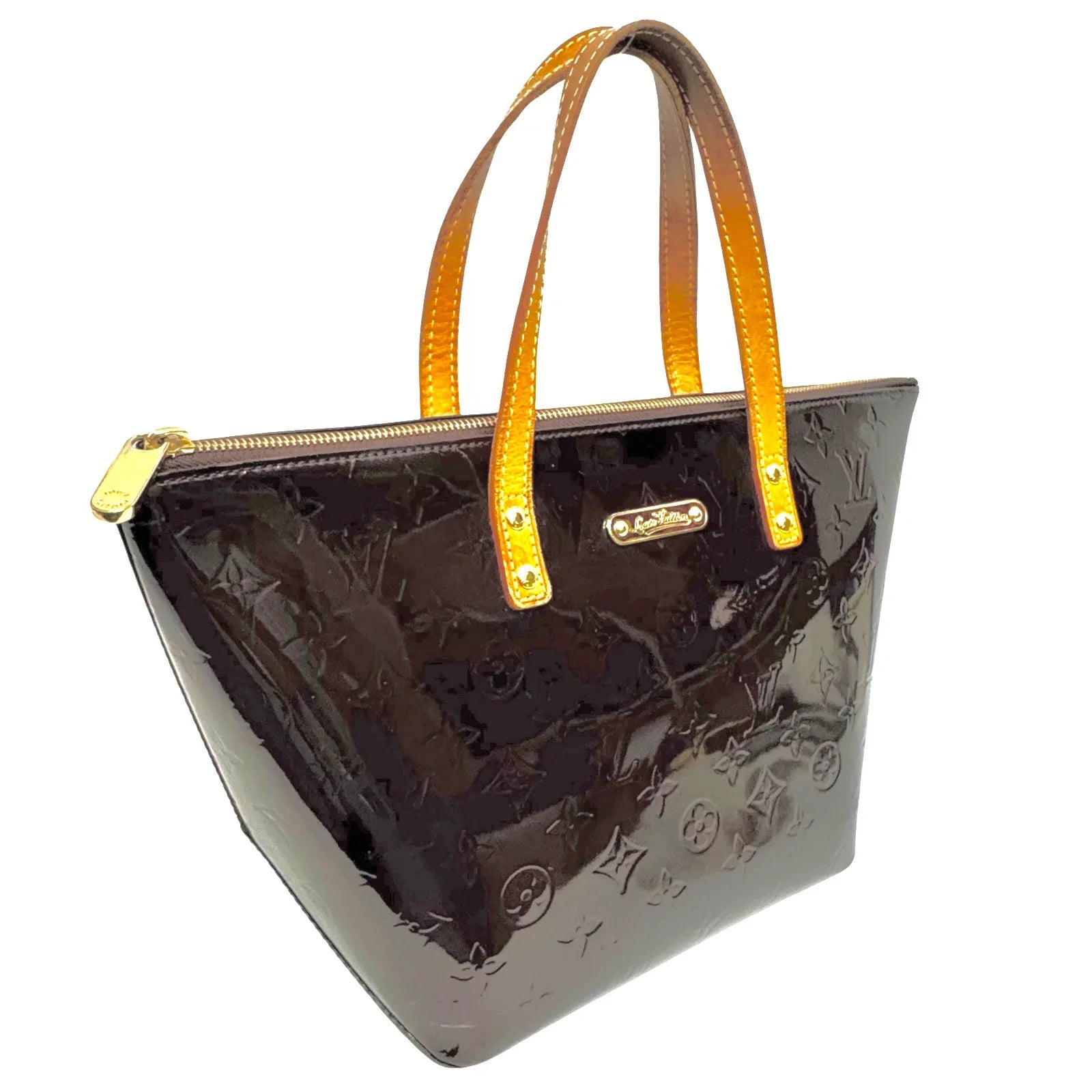 Louis Vuitton Vernis Bellevue PM in Dark Brown Patent Leather Bag - Lost Designer
