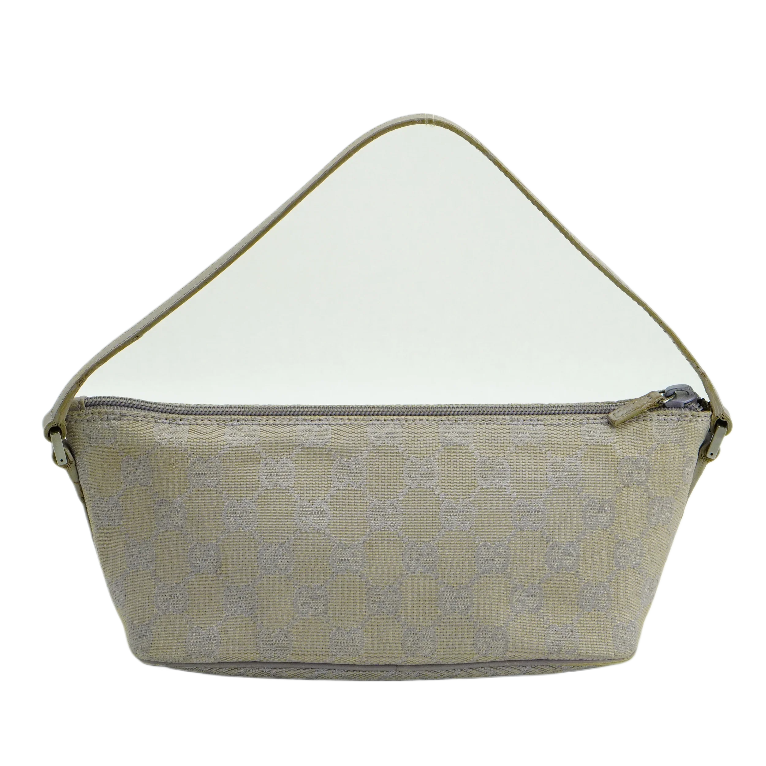 Gucci Grey GG Monogram Boat Pochette Bag - Lost Designer