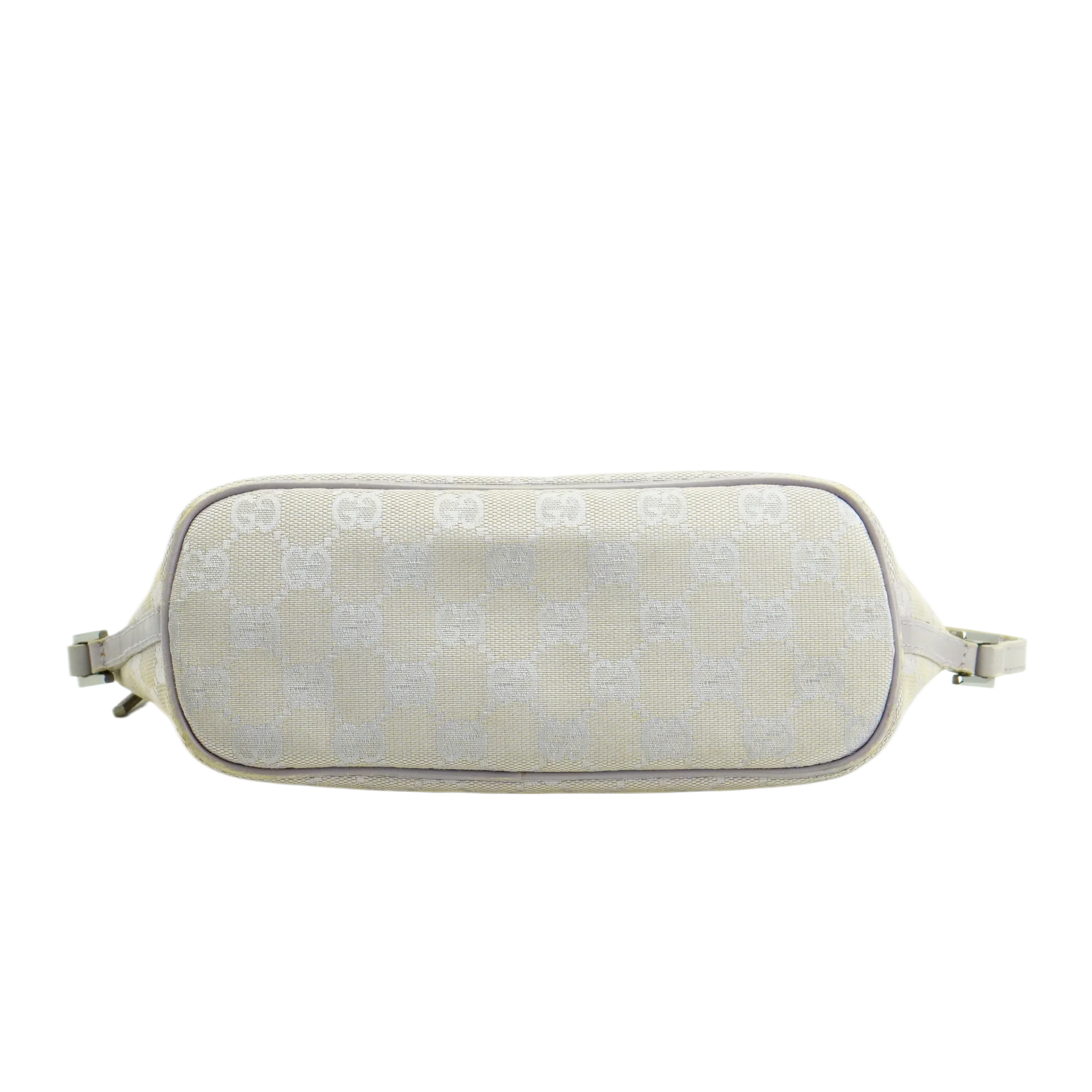 Gucci Grey GG Monogram Boat Pochette Bag - Lost Designer