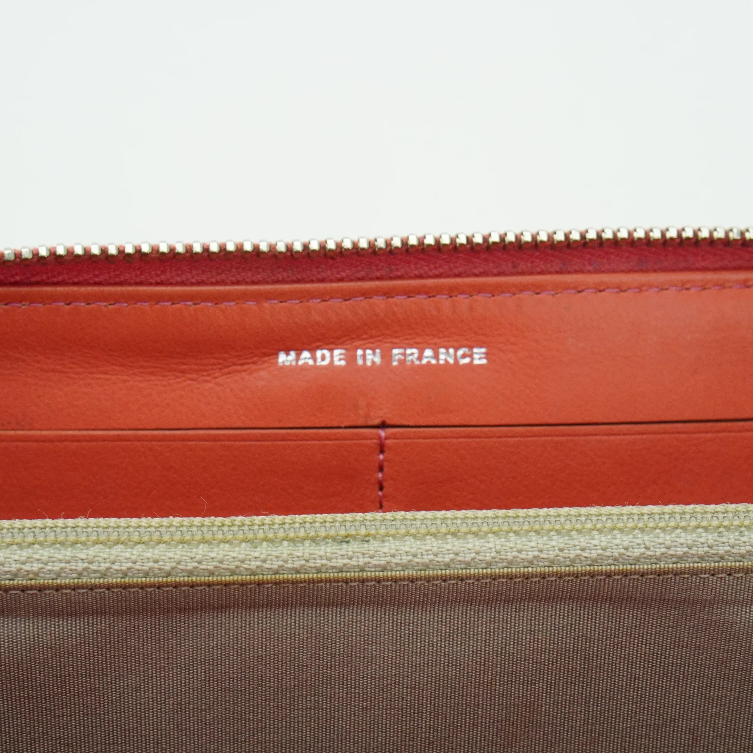 Chanel Orange Enamel Matelassé Wallet - Lost Designer
