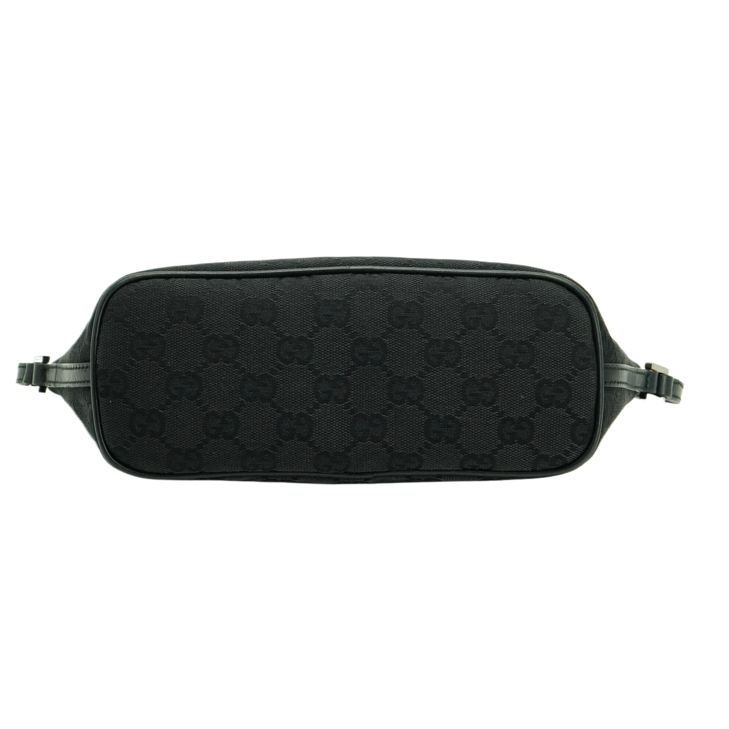 Gucci Black GG Monogram Boat Pochette Bag - Lost Designer