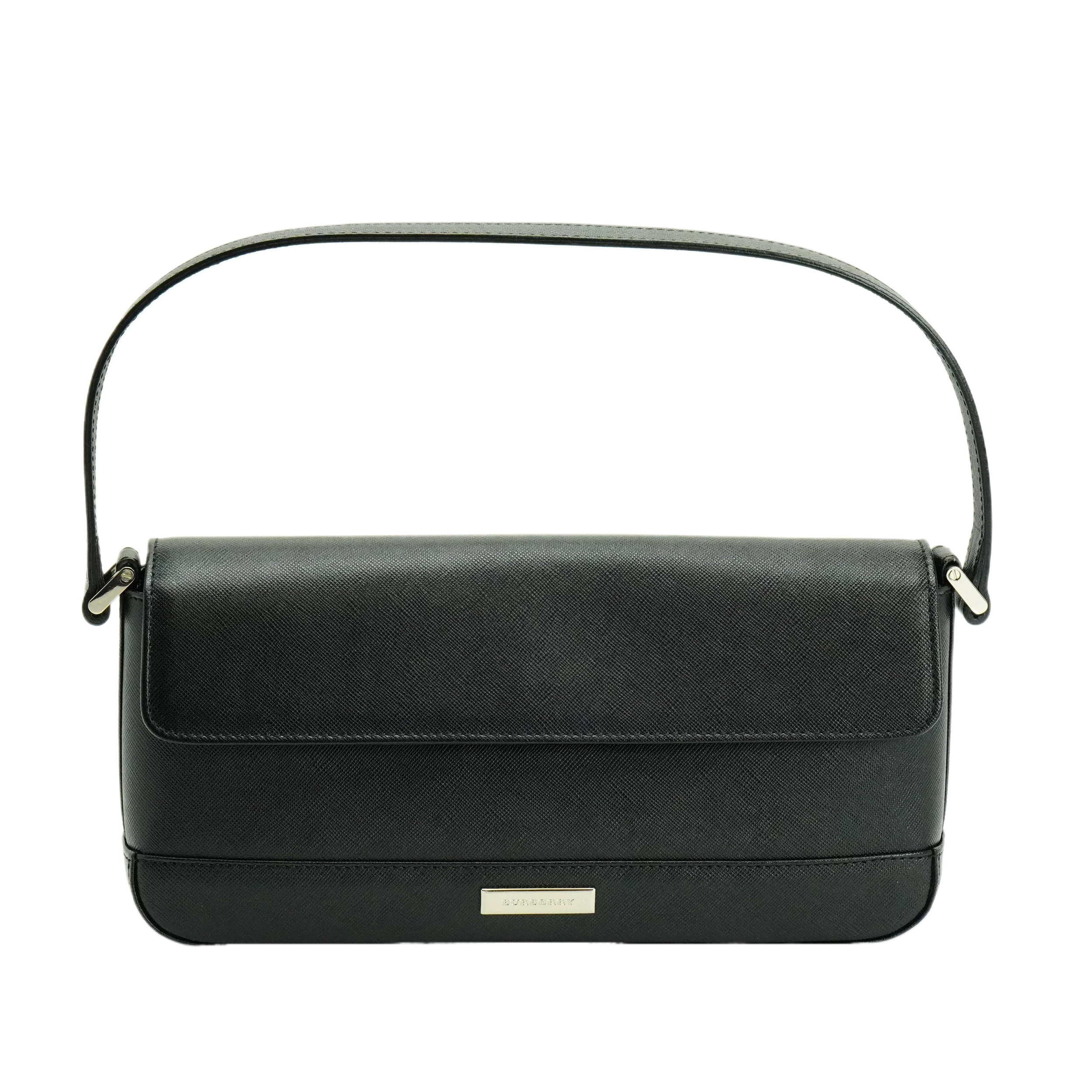 Burberry Black Leather Shoulder Bag - Lost Designer