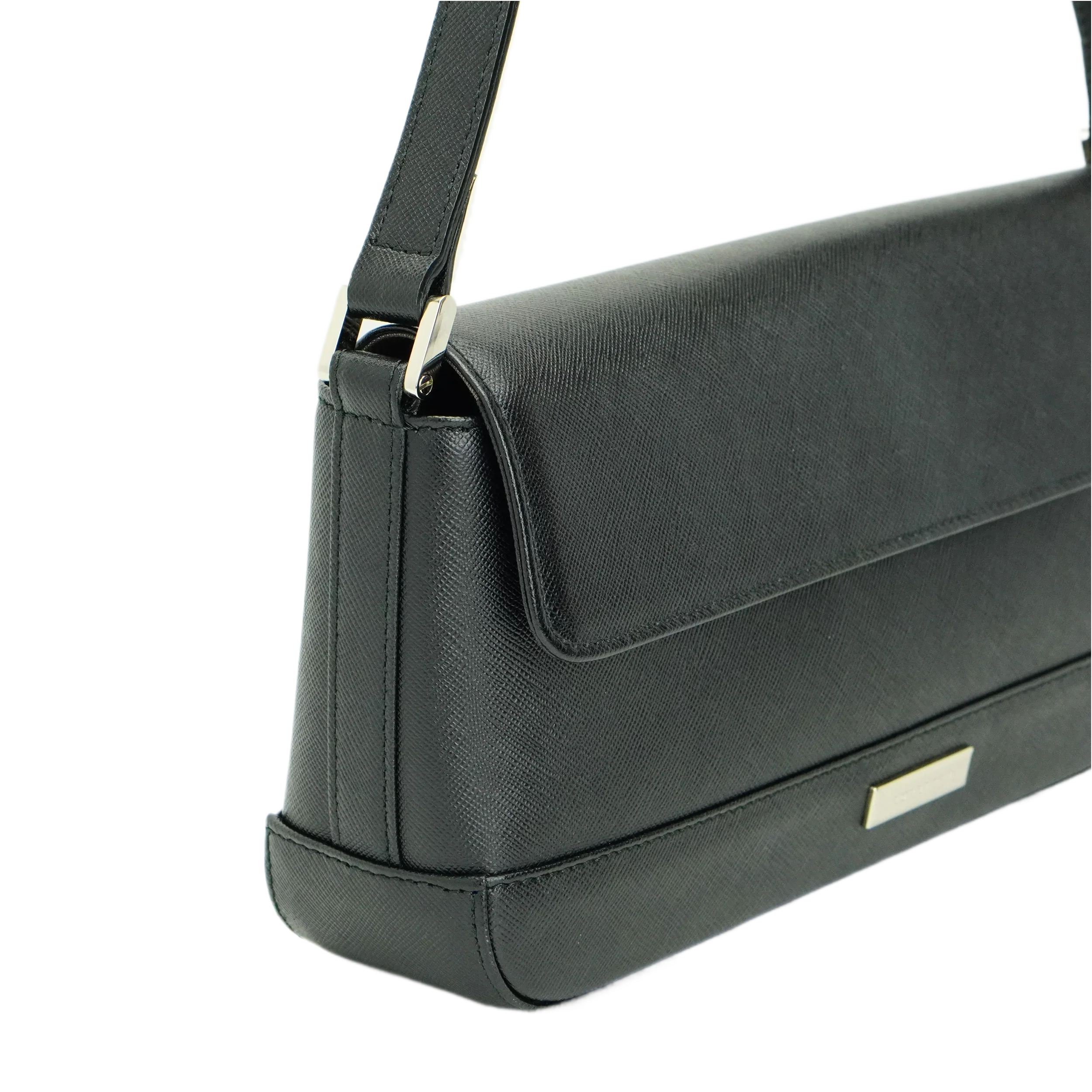 Burberry Black Leather Shoulder Bag - Lost Designer