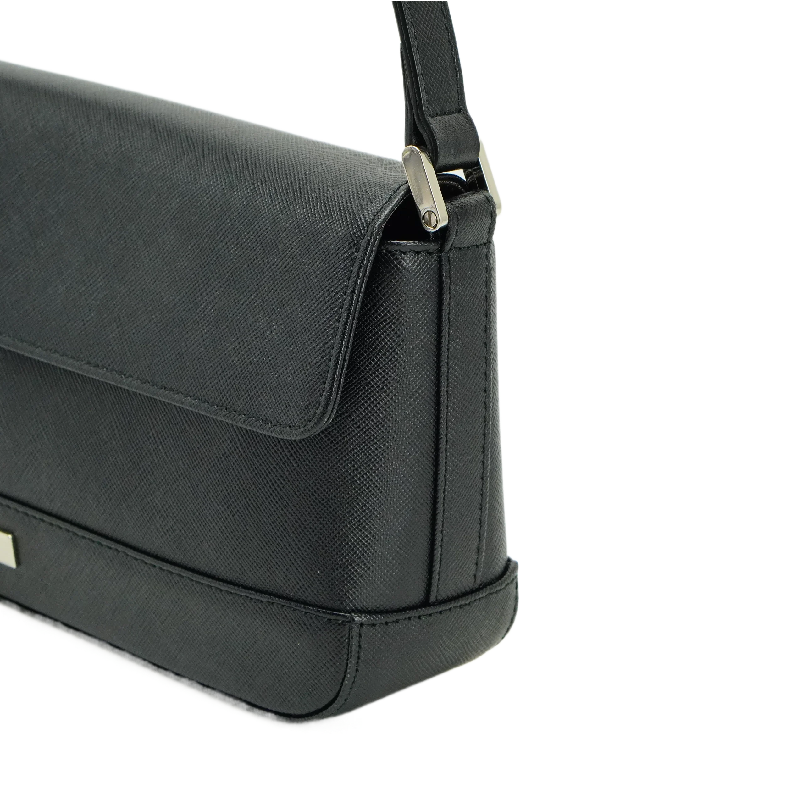 Burberry Black Leather Shoulder Bag - Lost Designer