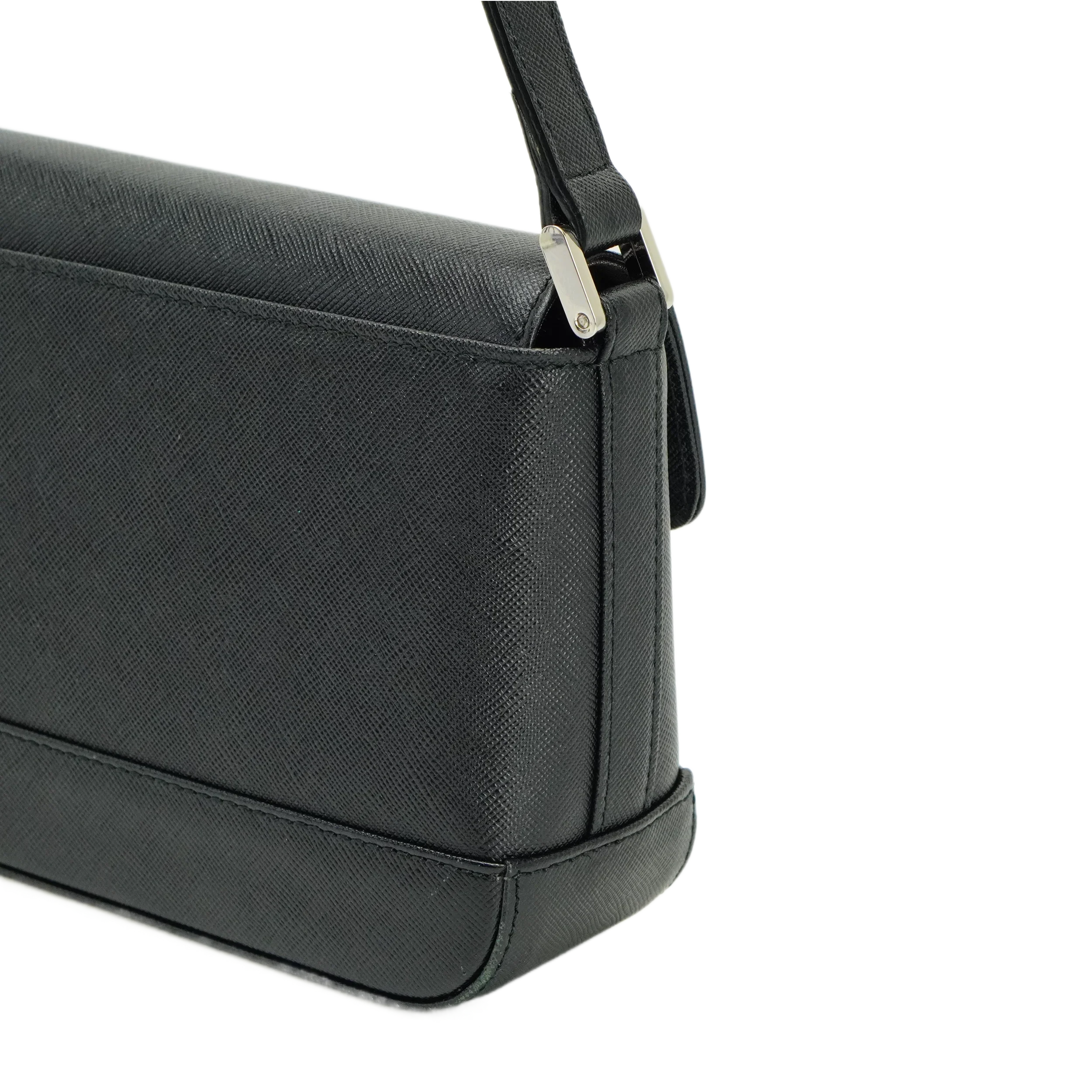 Burberry Black Leather Shoulder Bag - Lost Designer