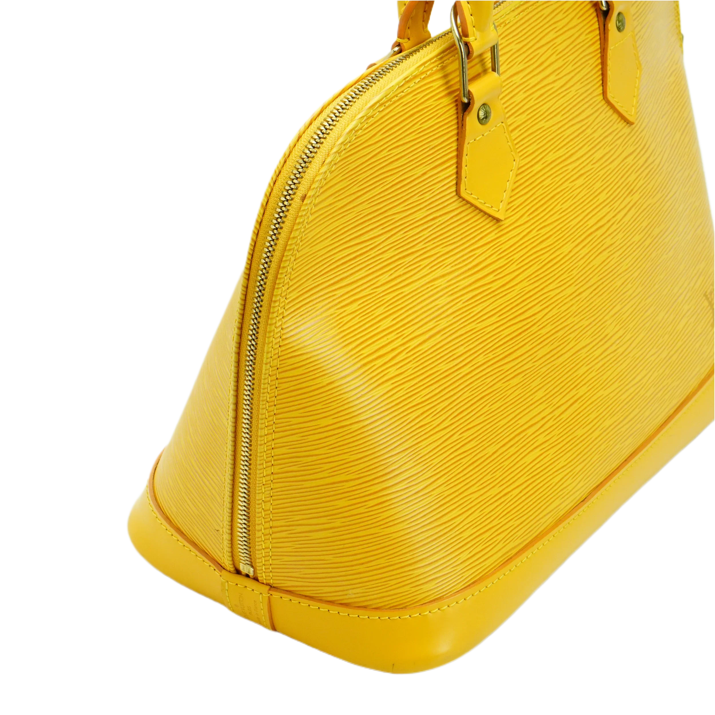 Louis Vuitton Epi Leather Alma Pm Yellow - Lost Designer