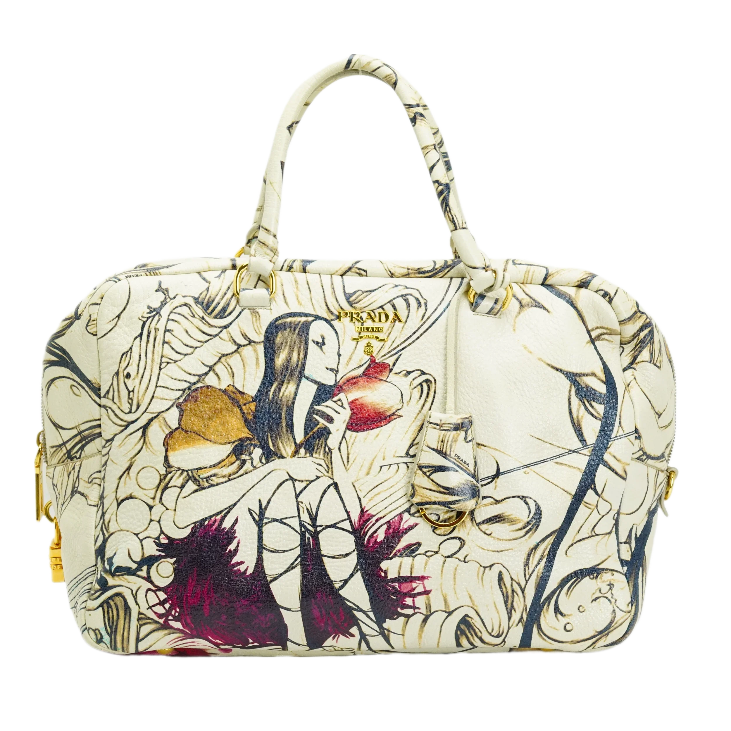 Prada x James Jean Spring 2008 Collection Fairy Bowler Abstract Handbag - Lost Designer