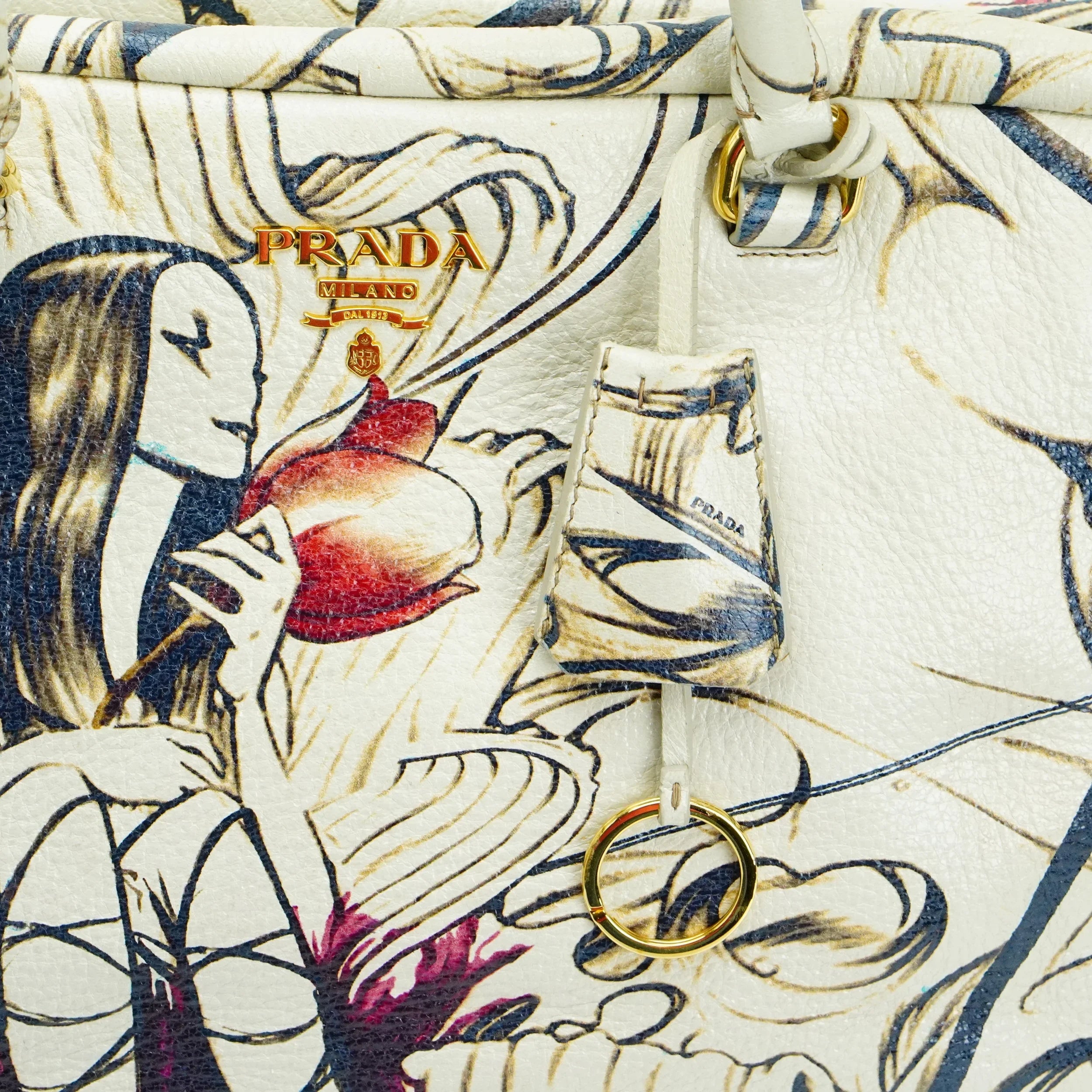 Prada x James Jean Spring 2008 Collection Fairy Bowler Abstract Handbag - Lost Designer