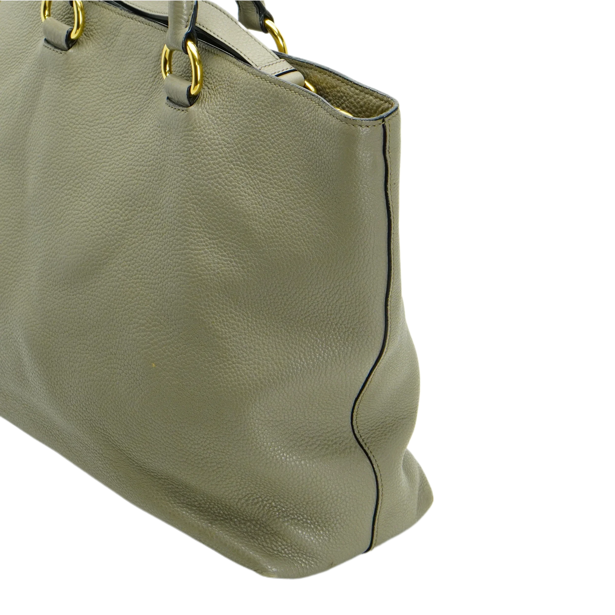 Prada Grey Vitello Daino Handbag - Lost Designer