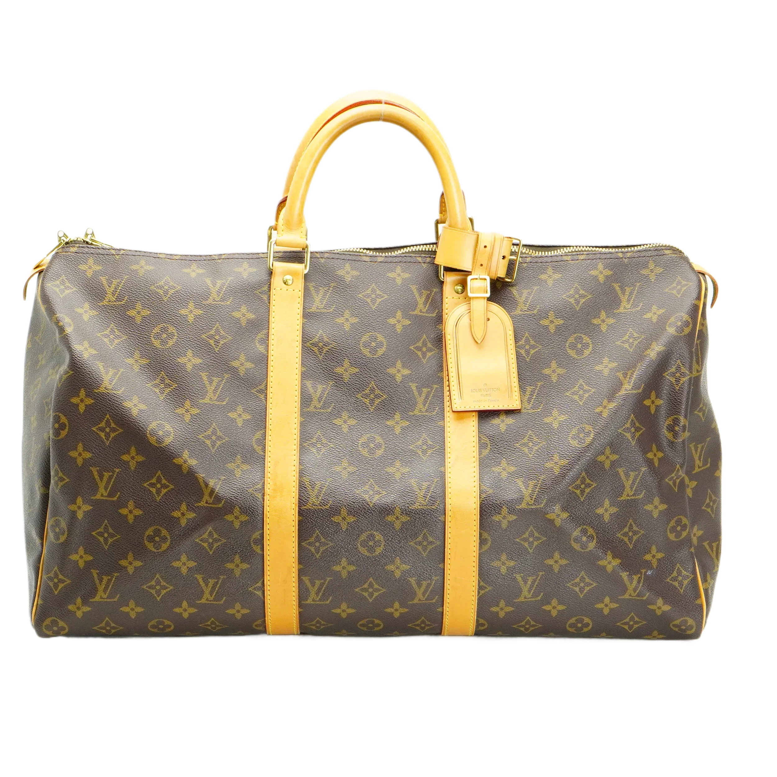 Louis Vuitton Brown Monogram Keepall 50 Bag - Lost Designer