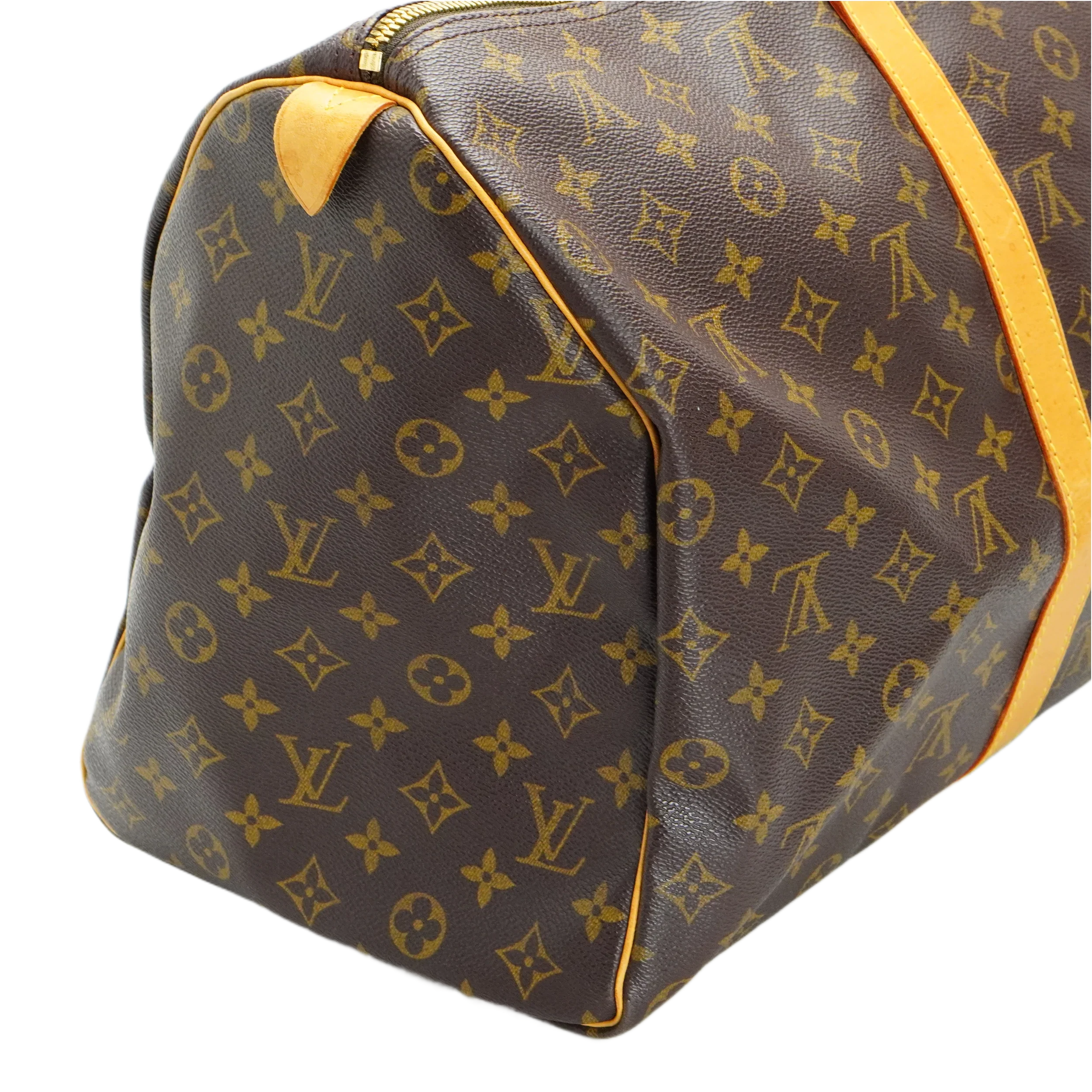 Louis Vuitton Brown Monogram Keepall 50 Bag - Lost Designer
