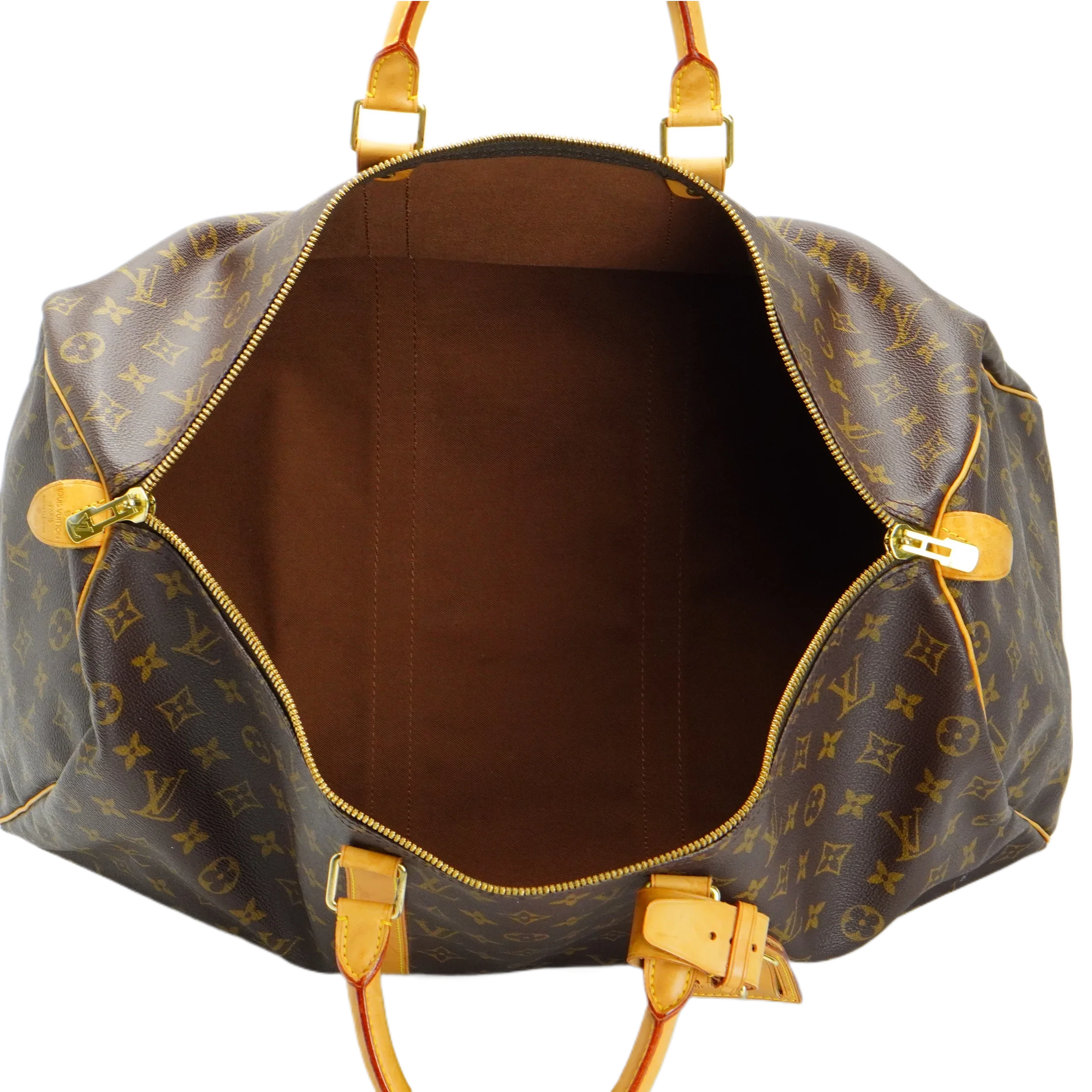 Louis Vuitton Brown Monogram Keepall 50 Bag - Lost Designer