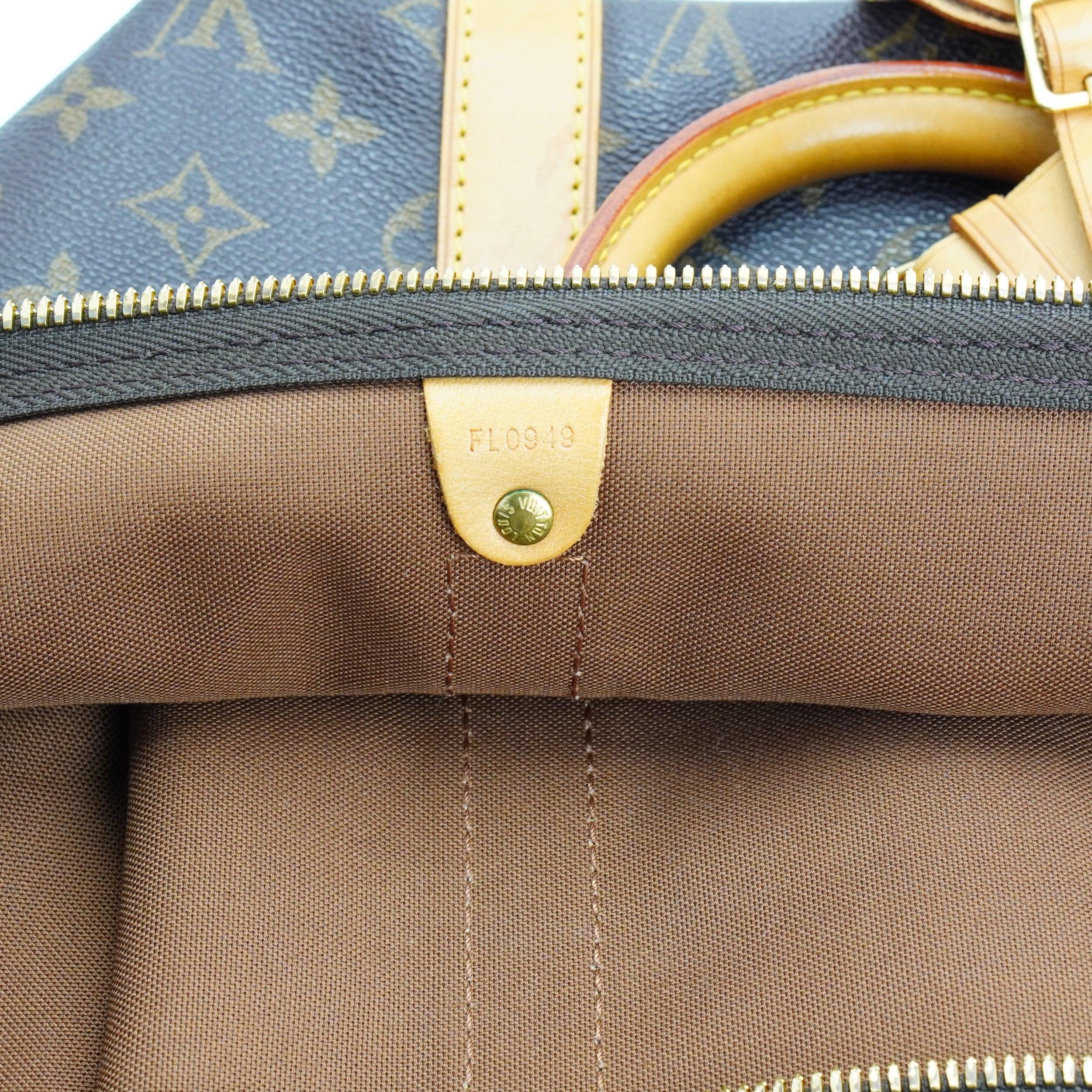 Louis Vuitton Brown Monogram Keepall 50 Bag - Lost Designer