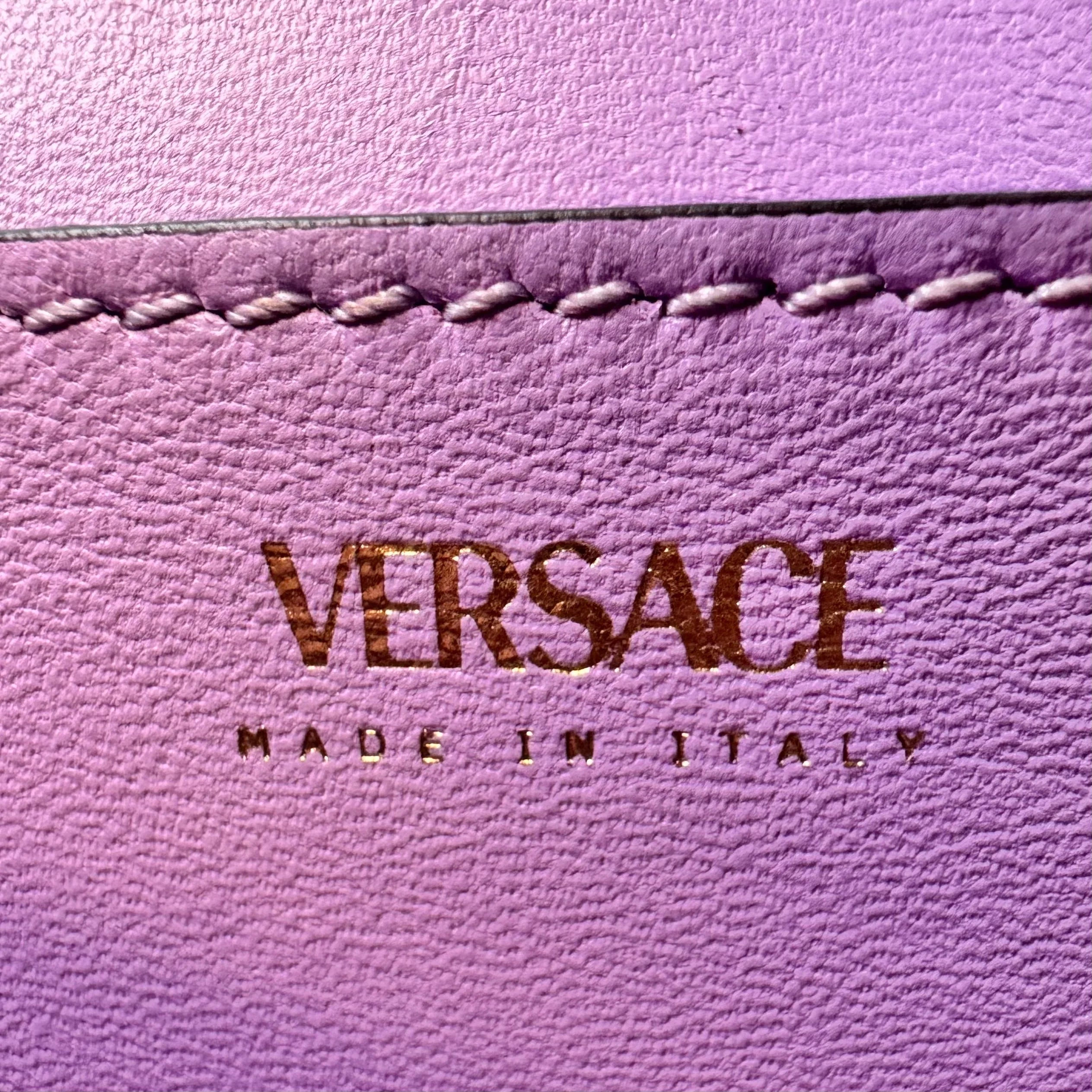 Versace La Medusa Handbag Leather Red - Lost Designer