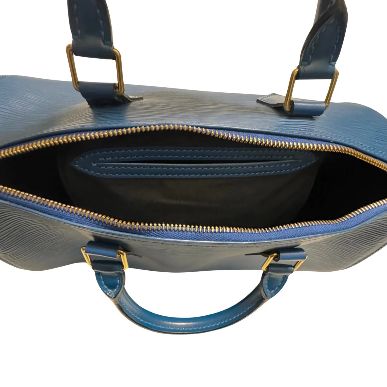 Louis Vuitton Epi Speedy 30 Blue Bag - Lost Designer