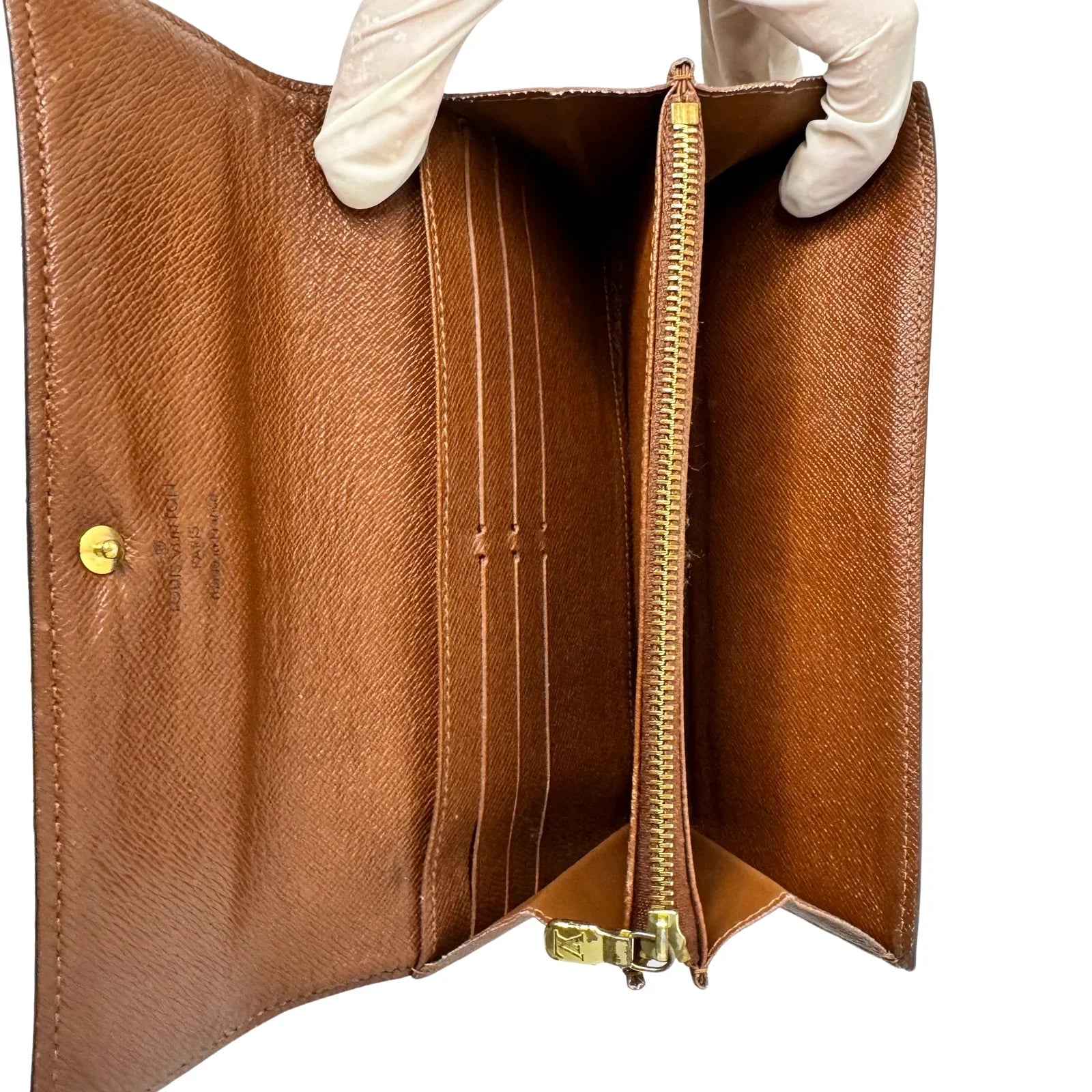Louis Vuitton Monogram Canvas Sarah Long Wallet - Lost Designer
