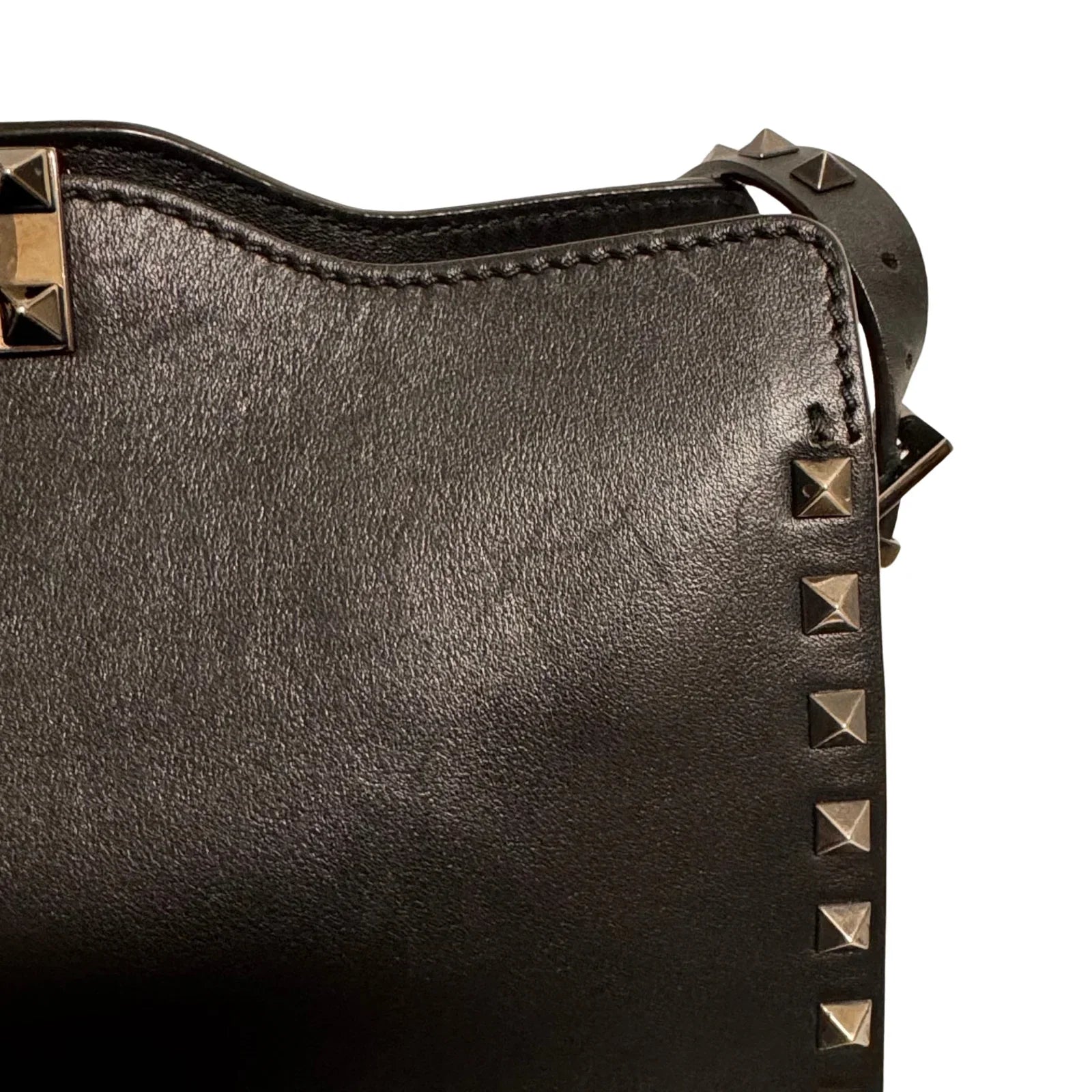 Valentino Black Leather Shoulder Bag - Lost Designer