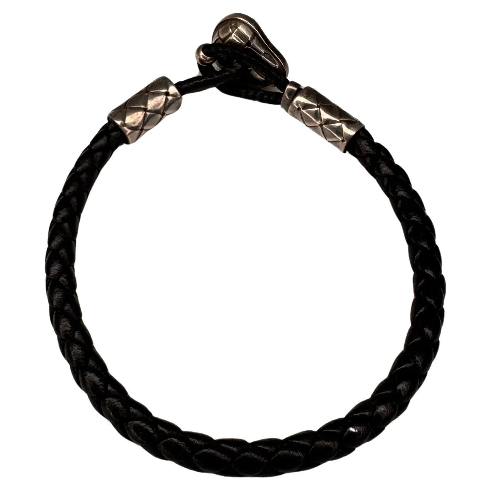 Bottega Veneta Intrecciato Sterling Silver 925 Bracelet - Lost Designer