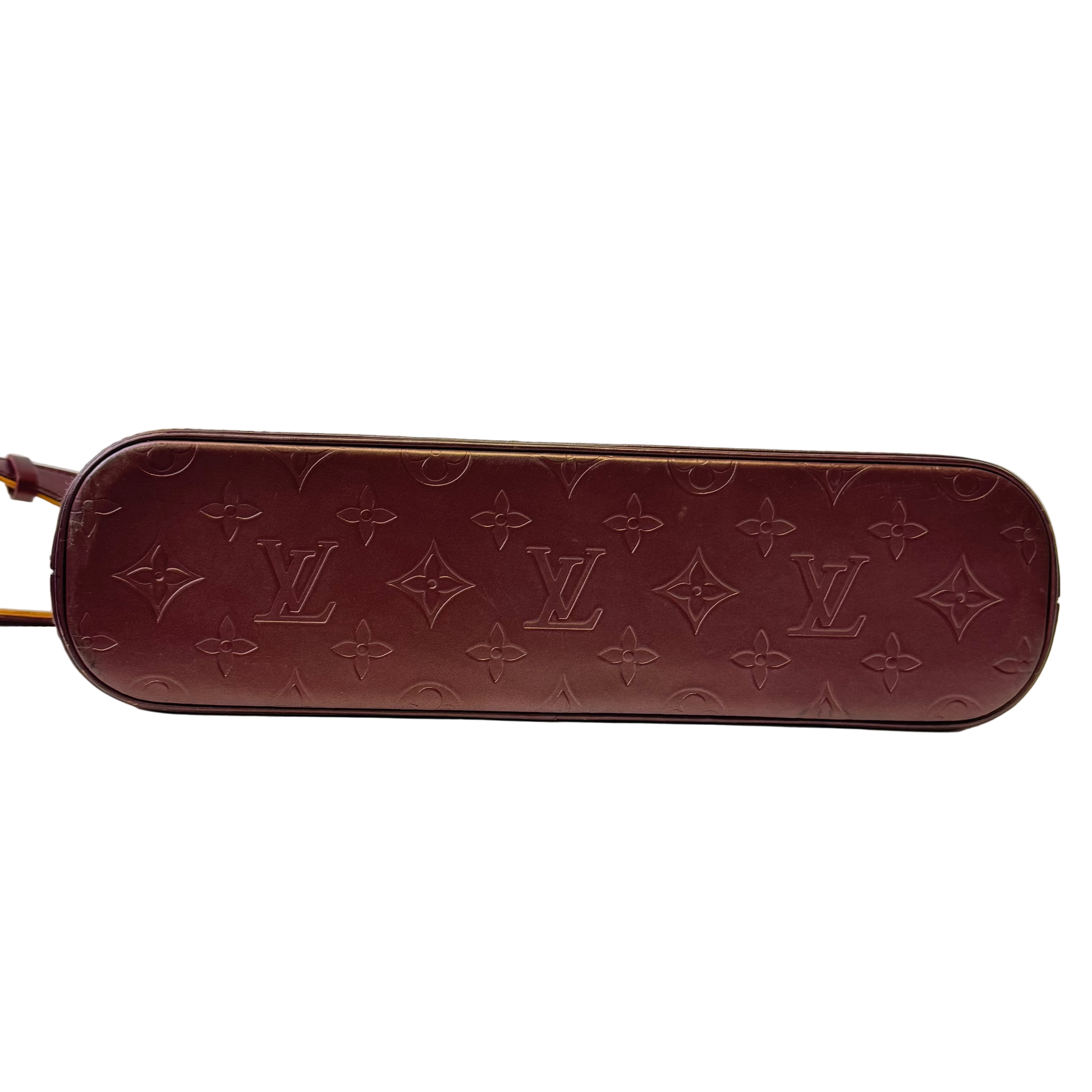 Louis Vuitton Mat Allston Shoulder Bag Vernis Leather Burgundy - Lost Designer