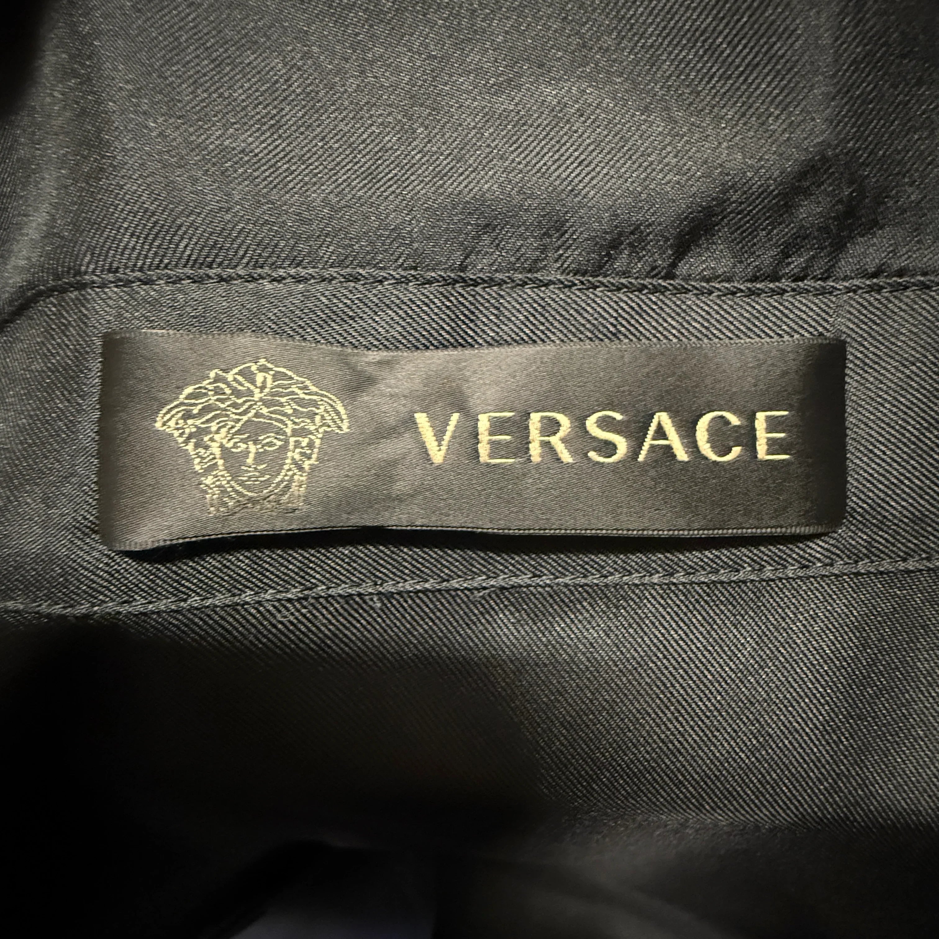 Black/Gold versace Dress, 46 - Lost Designer