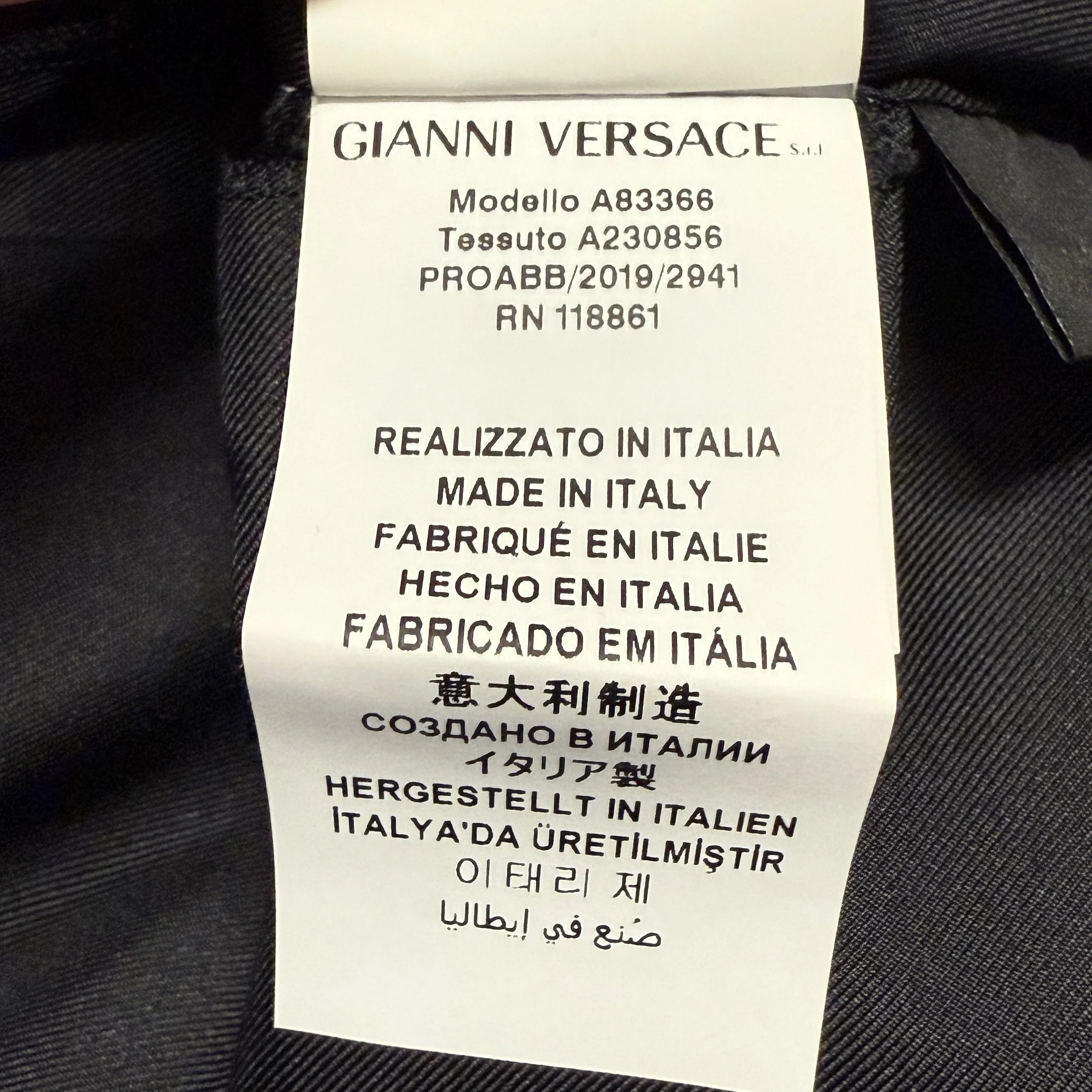 Black/Gold versace Dress, 46 - Lost Designer