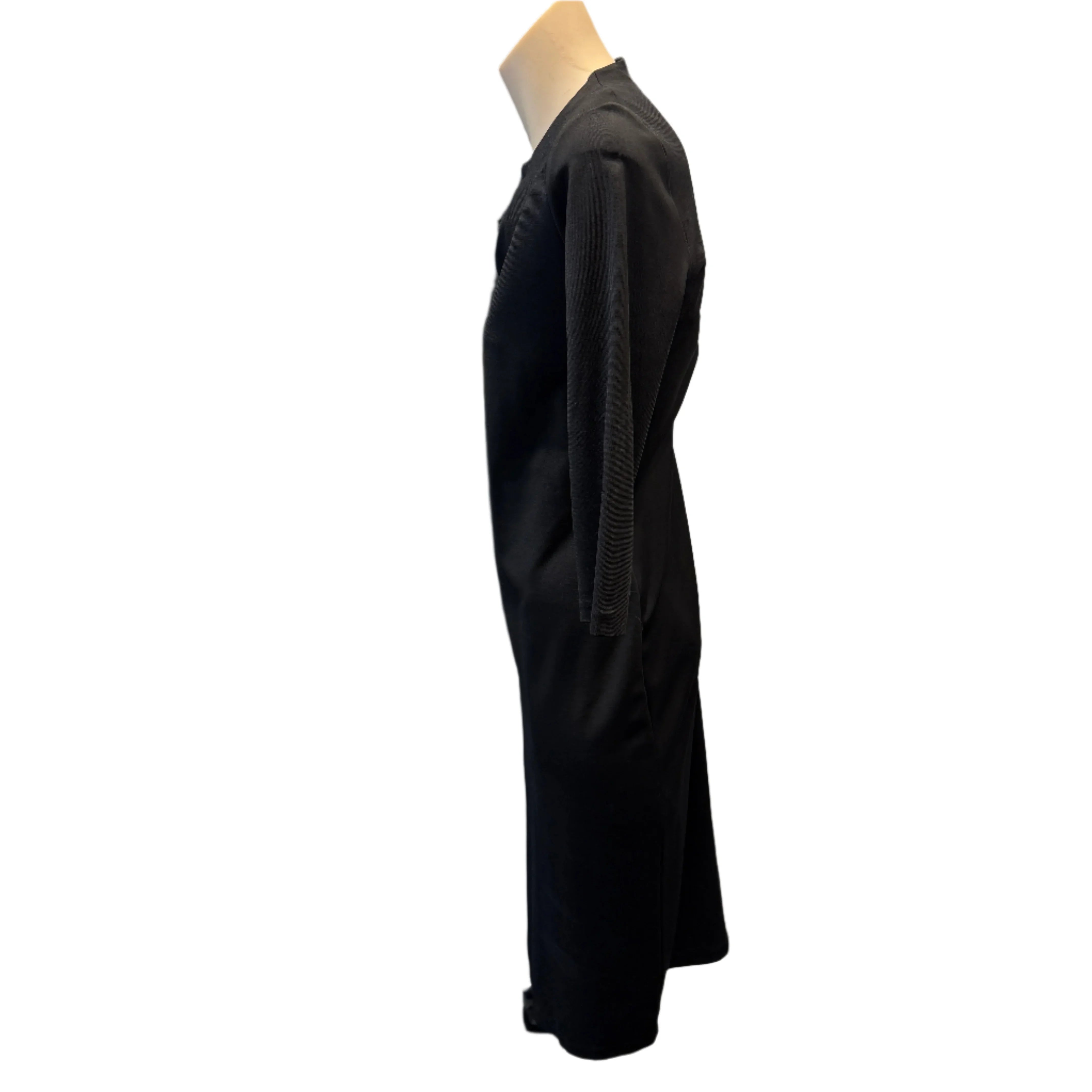 Versace Black Cutout Detail Sheath Midi Dress size 40 - Lost Designer