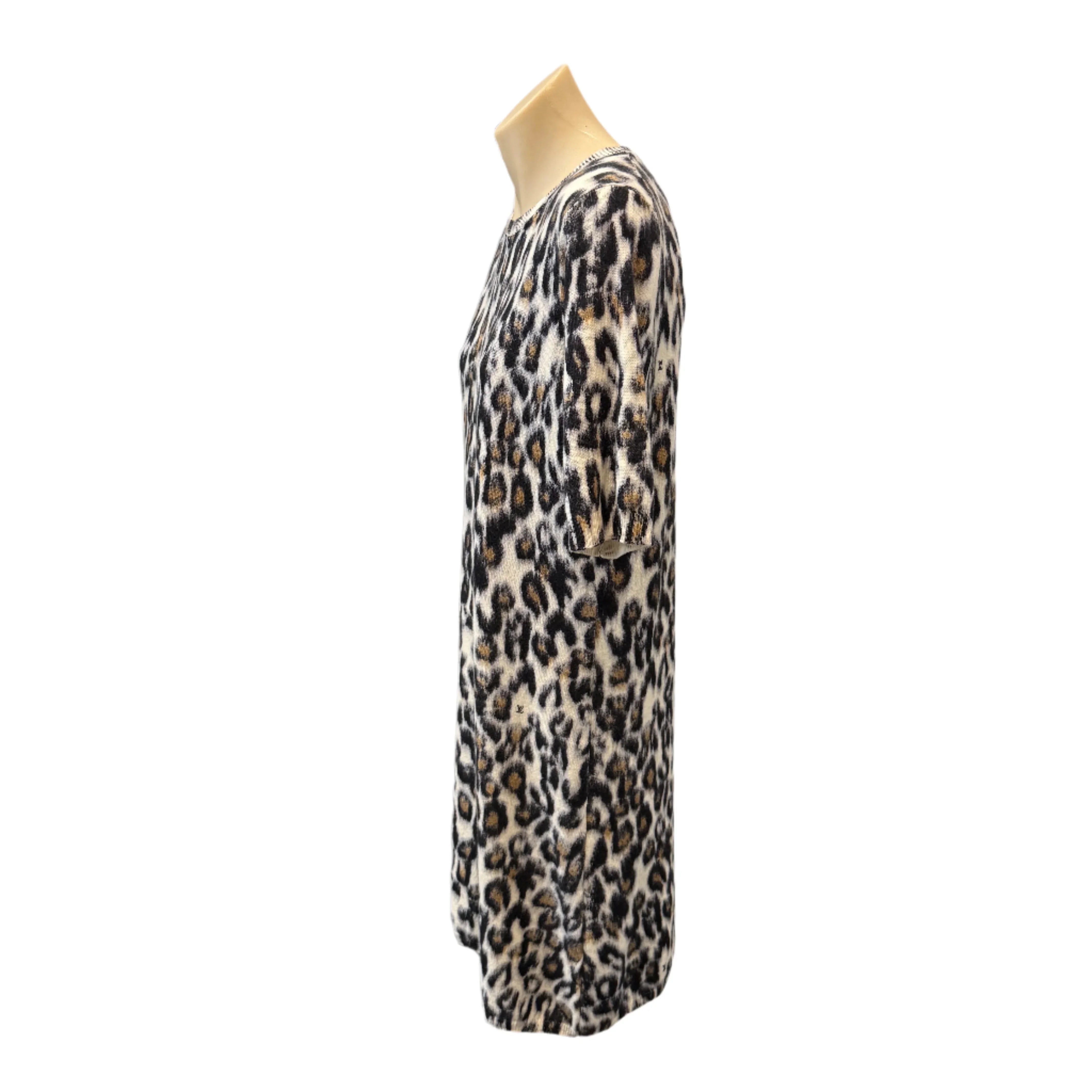 Louis Vuitton Cachemire Leopard Print Mini Dress Medium - Lost Designer
