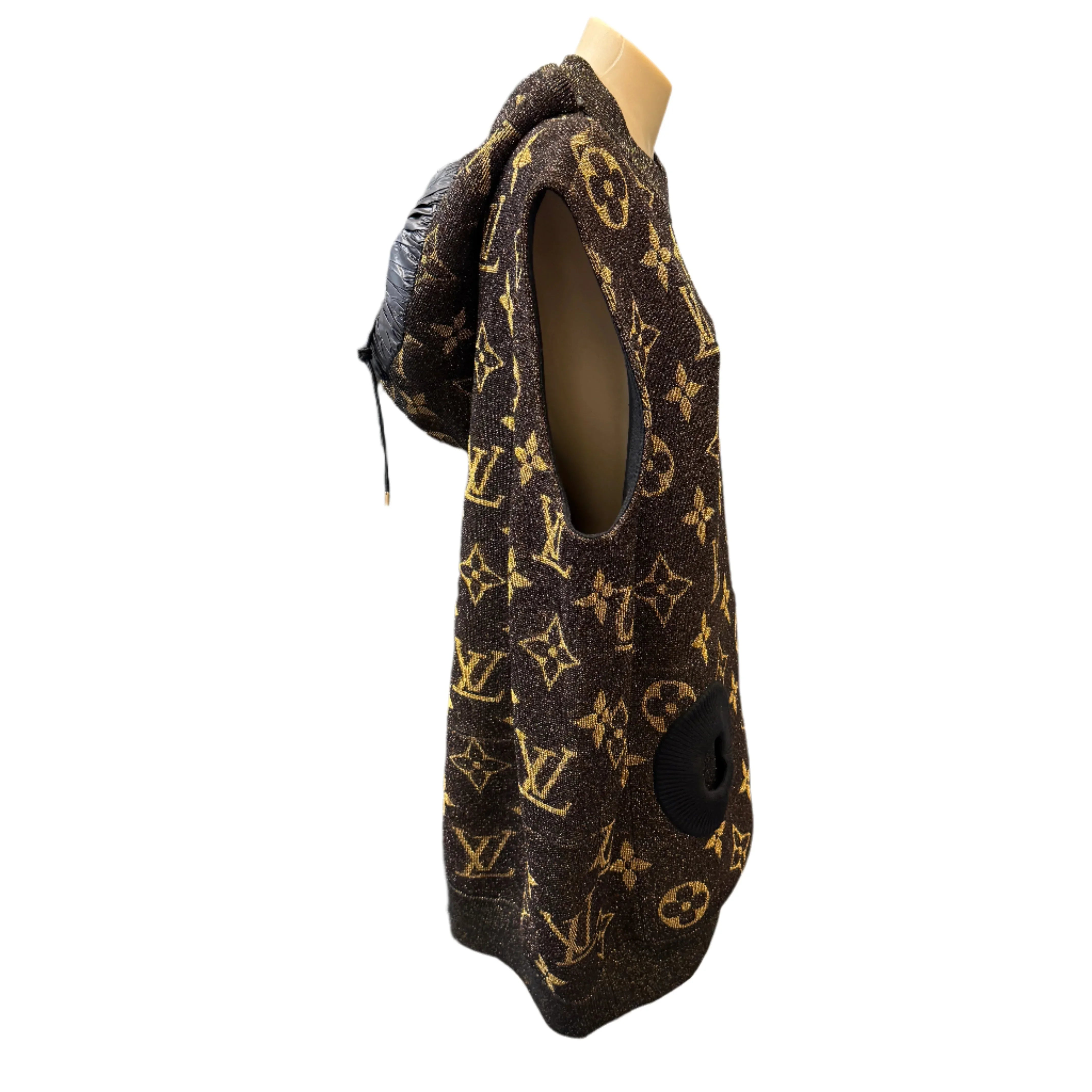 Louis Vuitton Monogram Lurex Hooded Vest Women's Small - Lost Designer