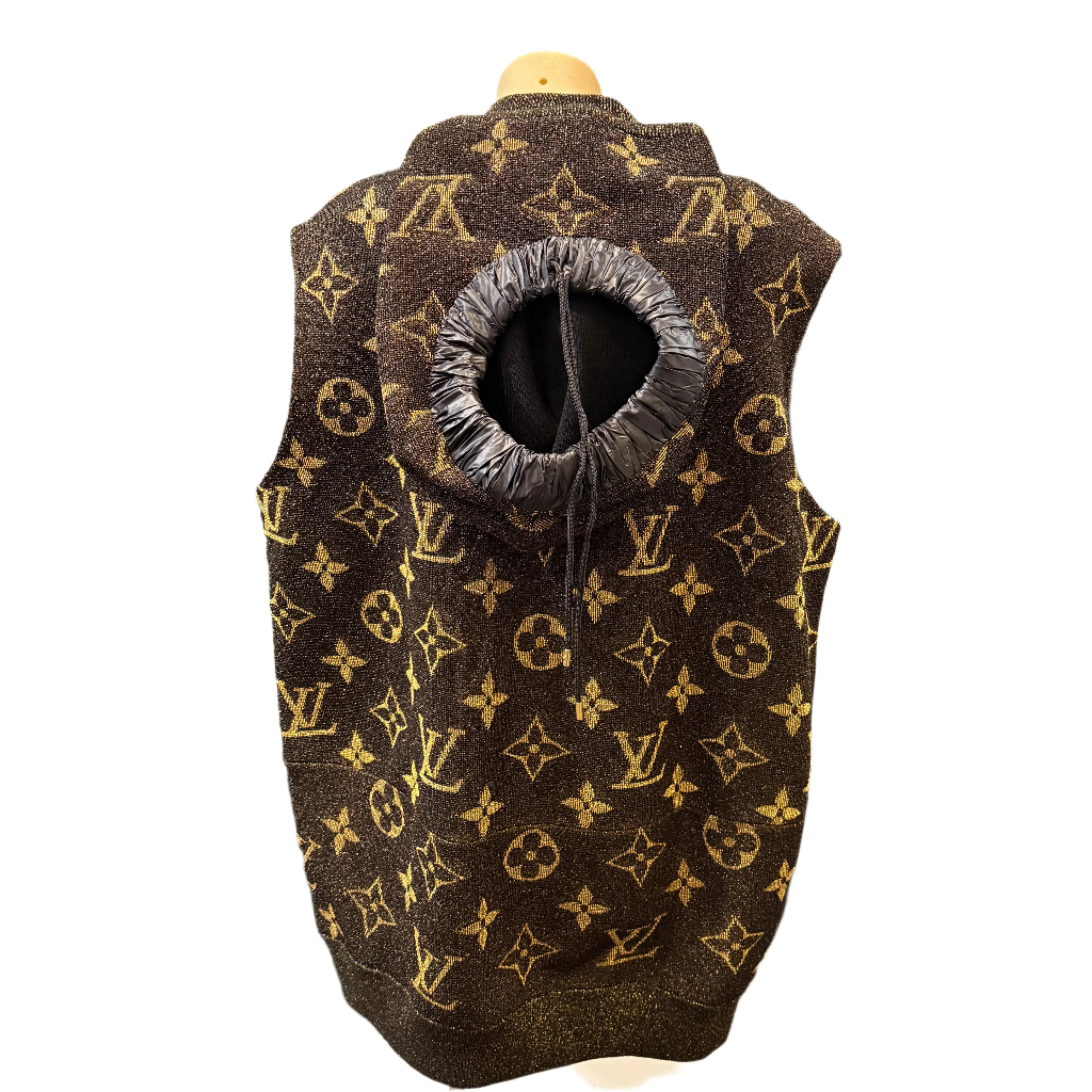 Louis Vuitton Monogram Lurex Hooded Vest Women's Small - Lost Designer