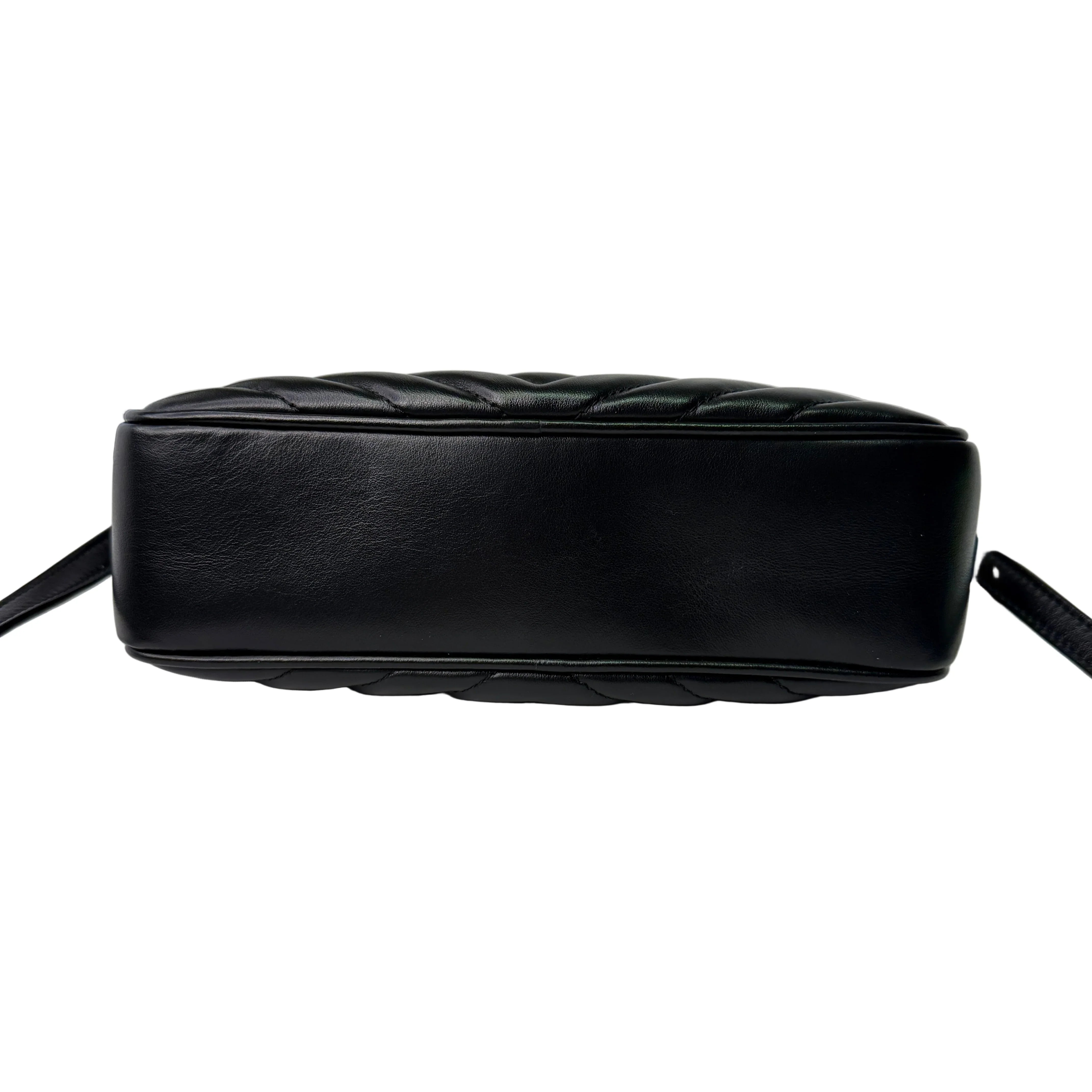 Saint Laurent Lou Quilted Camera Bag Leather Black - Lost Designer