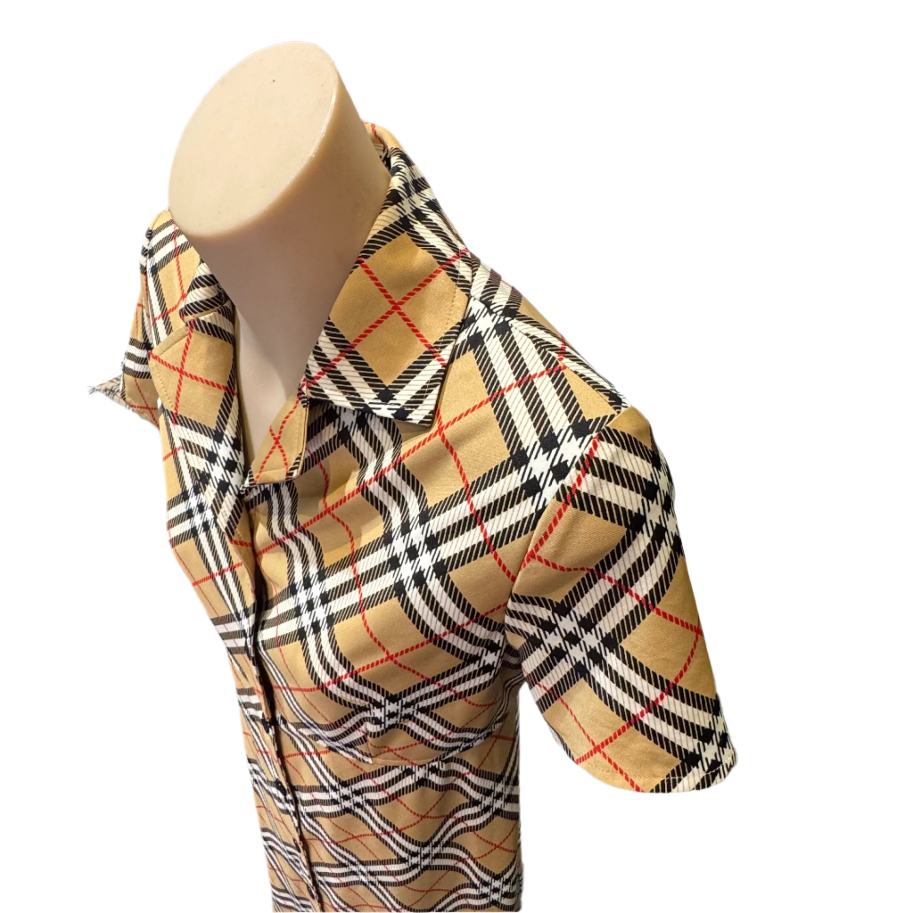 Burberry Check half-sleeve dress - Lost Designer