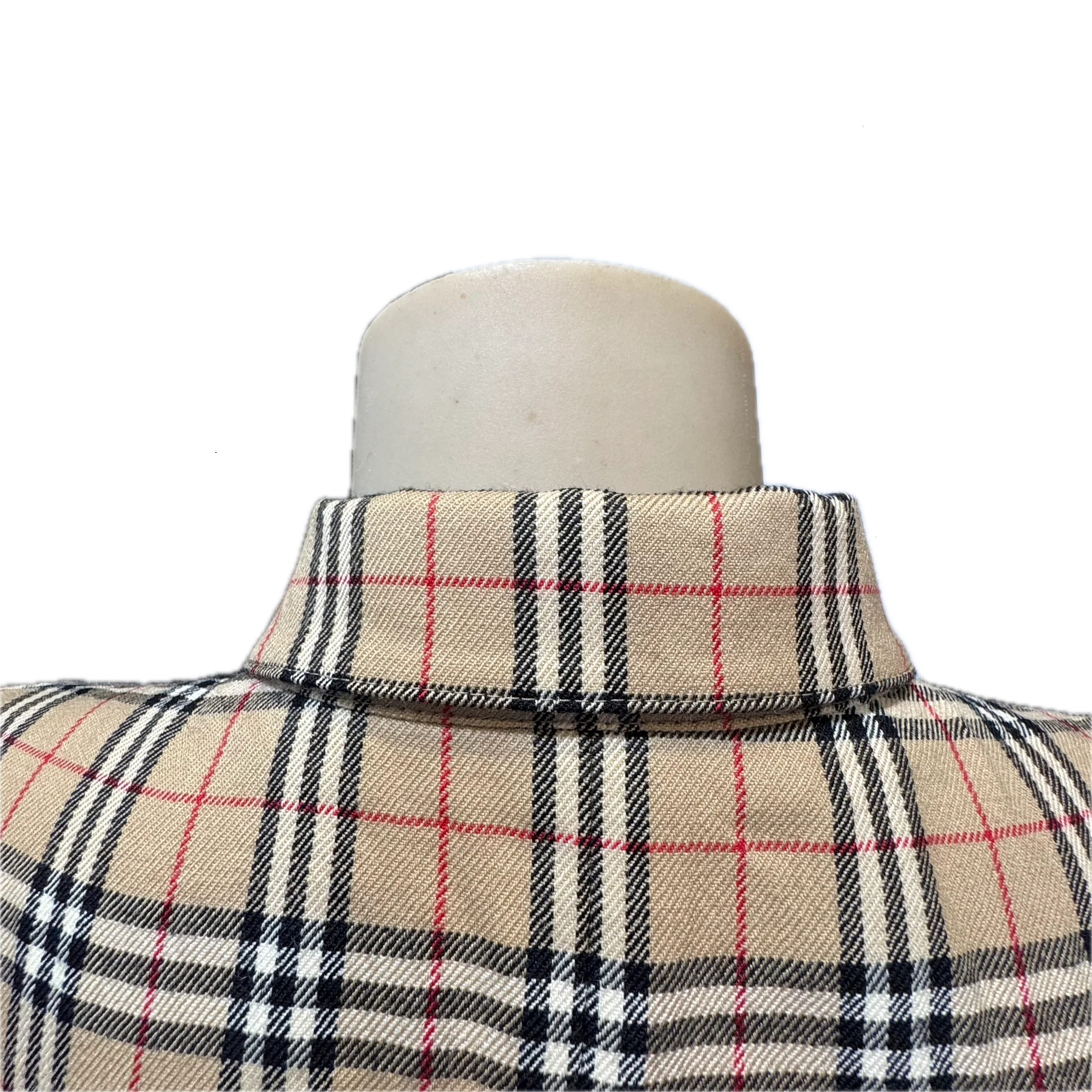 Burberry Check Short sleeve dress Beige size 38 - Lost Designer