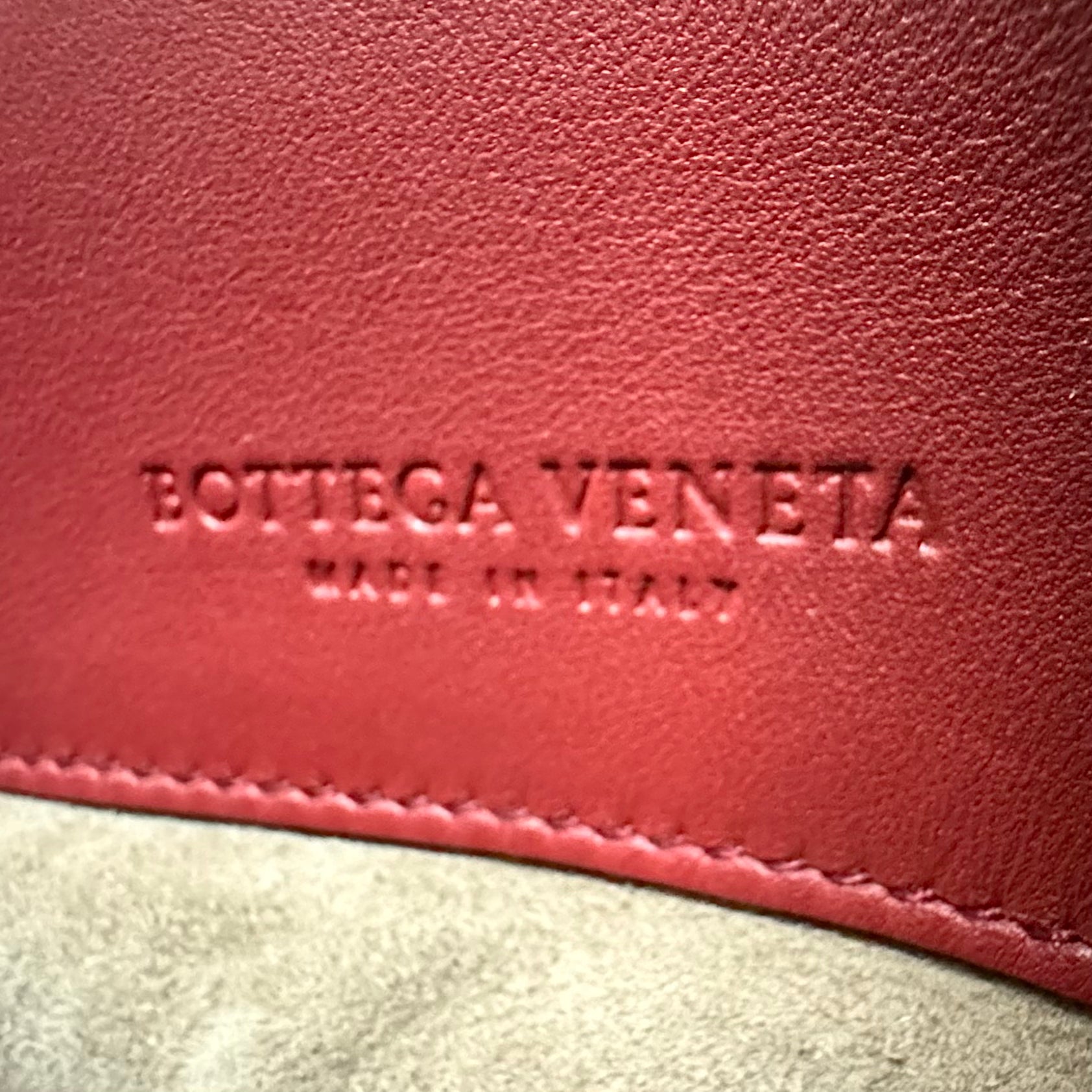 Bottega Veneta Intrecciato Nappa BV Luna Crossbody Bag Burgundy - Lost Designer