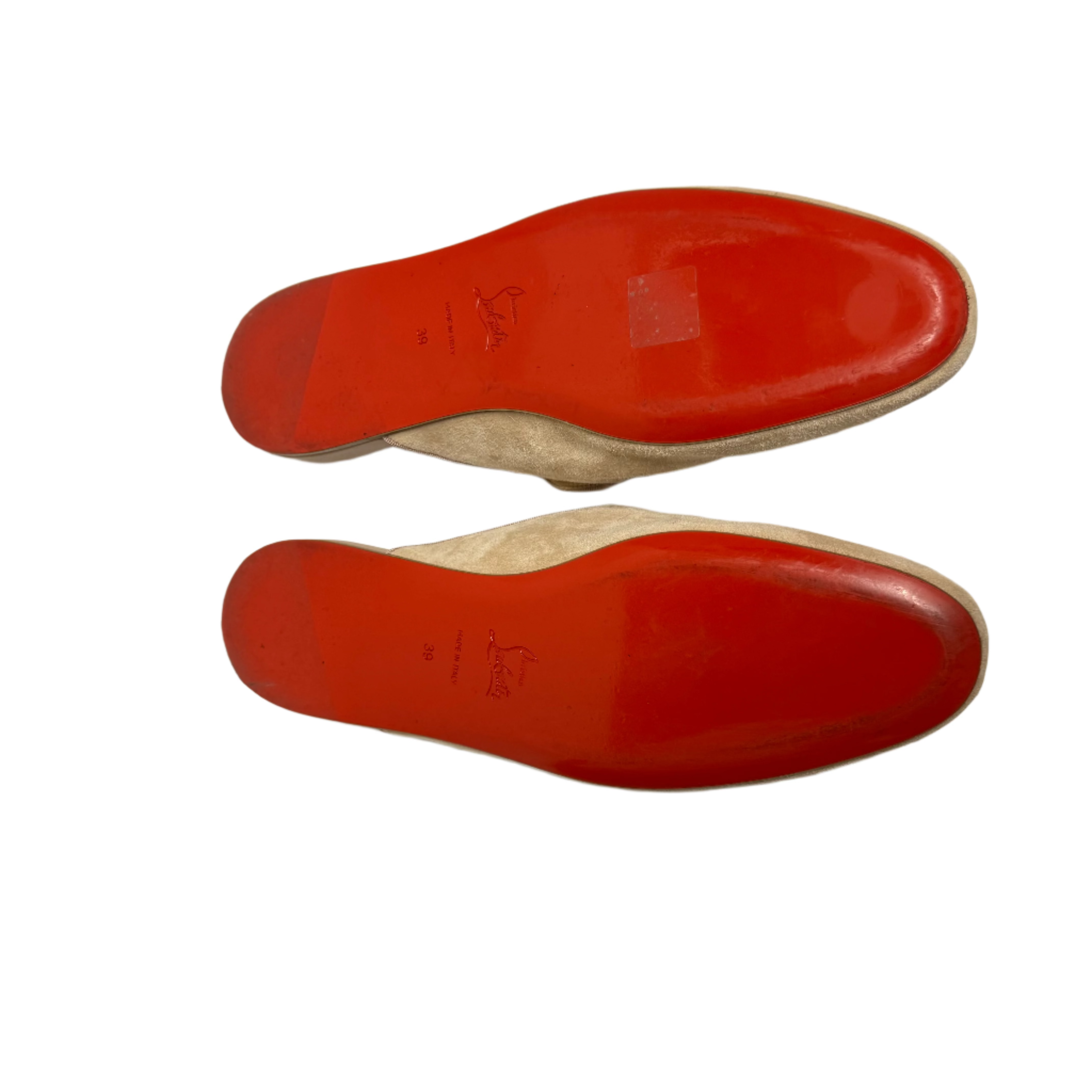 Christian Louboutin Coolito Flat Slides Mules Brown - Lost Designer