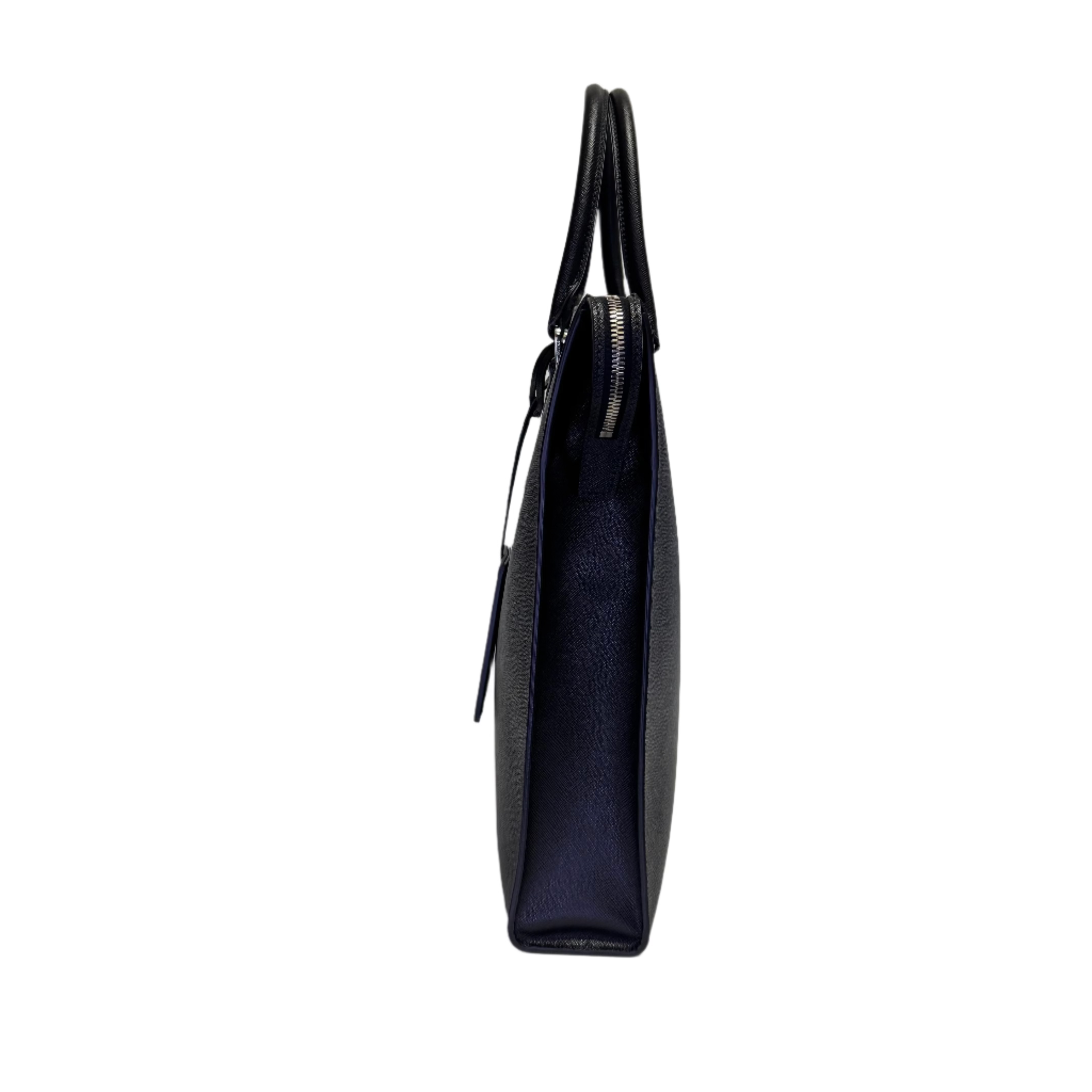 Prada Saffiano Tall Tote Bag Black - Lost Designer