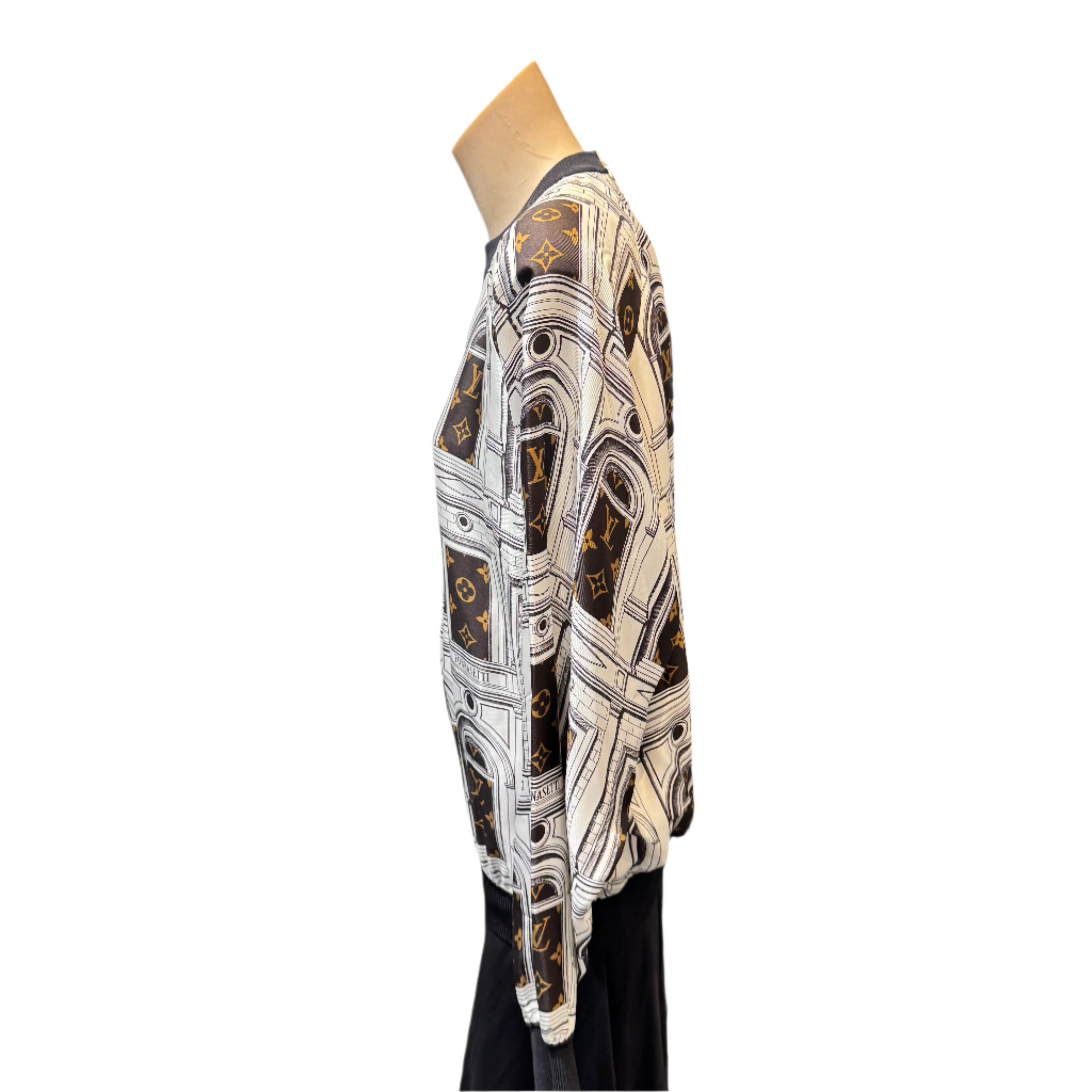 Louis Vuitton Fornasetti Collection Architecture Cropped Blouse Medium - Lost Designer